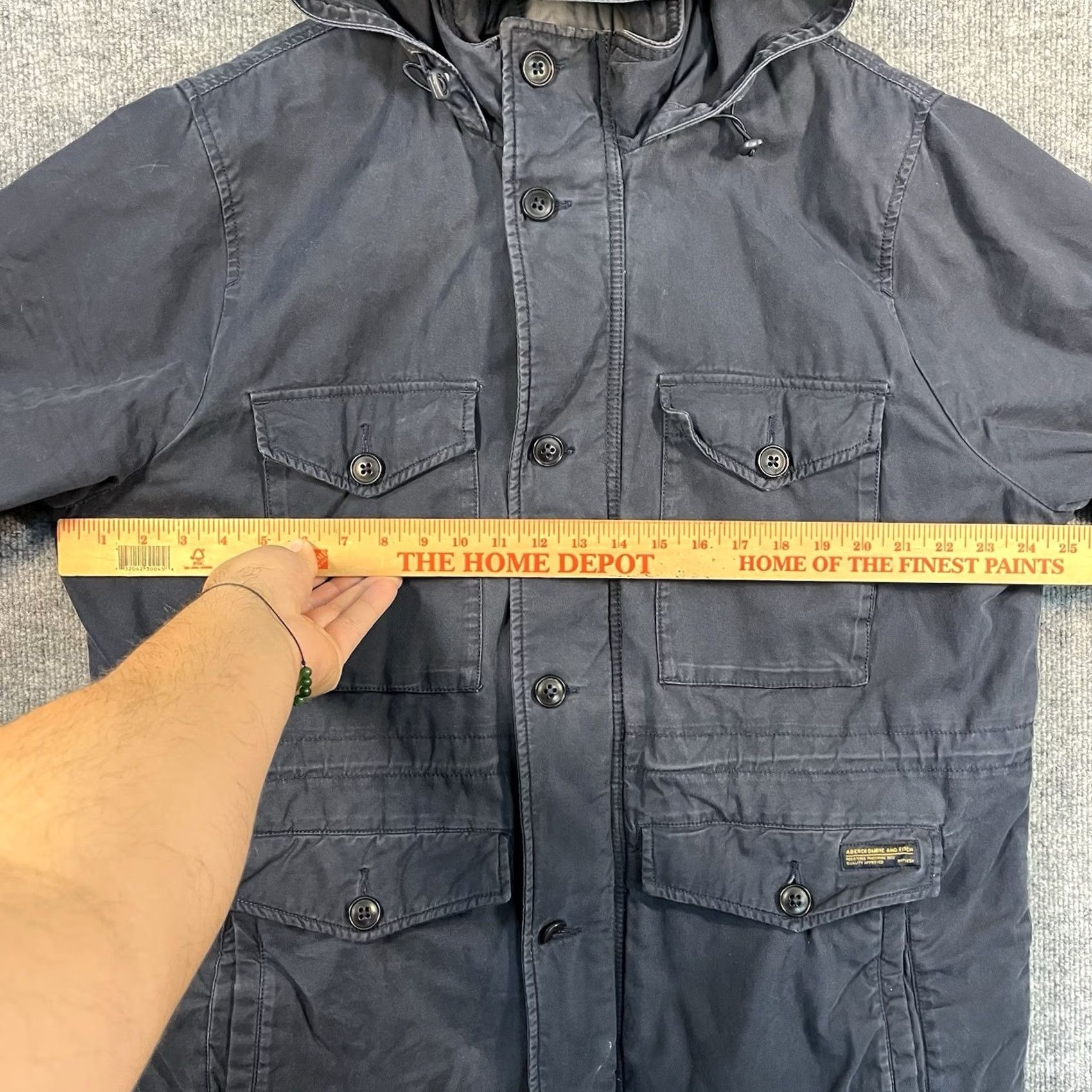 Abercrombie & Fitch VINTAGE Abercrombie & Fitch Military Field Jacket Parka Pockets Blue 2XL Mens Size US XXL / EU 58 / 5 - 4 Thumbnail