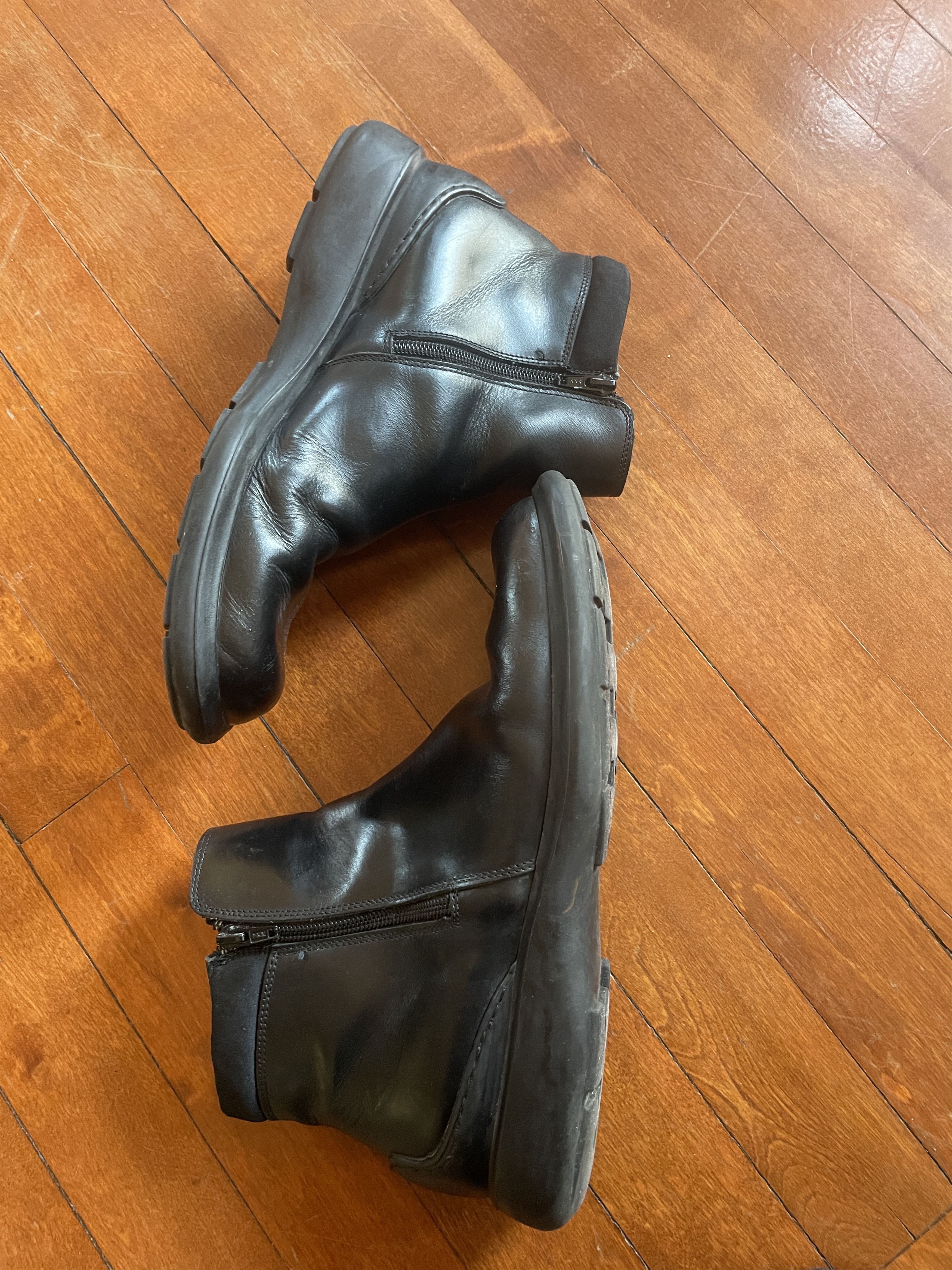 Other THE MAN Black Square Toe Leather Shoes Size US 9.5 / EU 42-43 - 5 Thumbnail