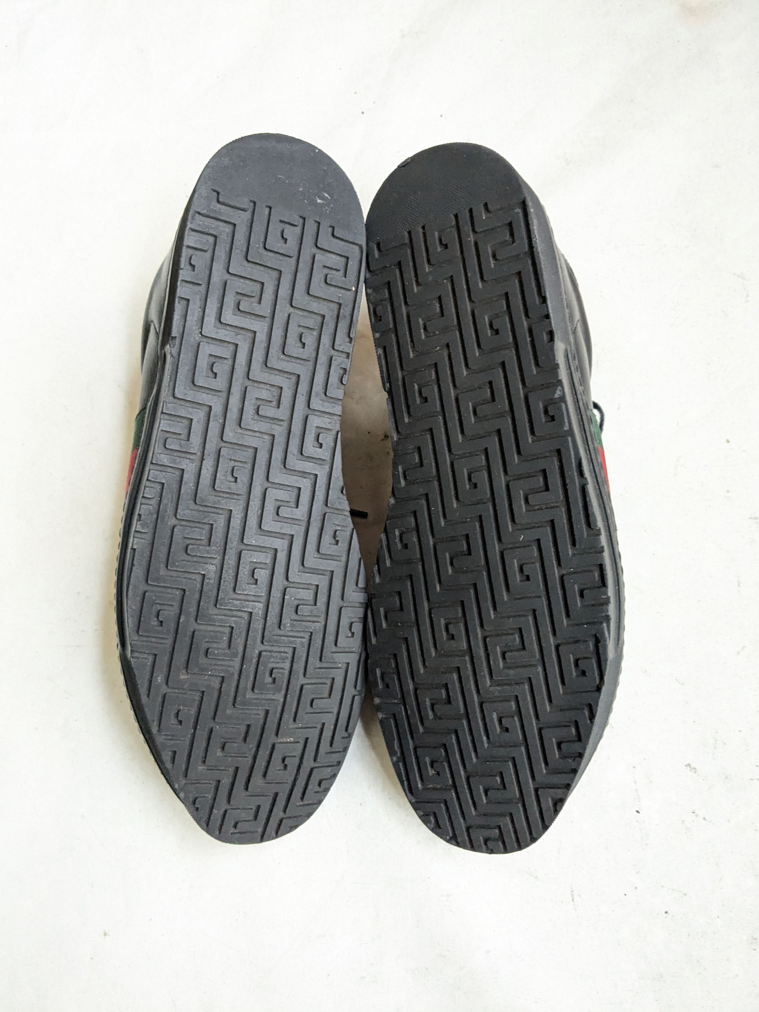 Gucci Gucci Ace Sneakers 9 Black Leather Low Tops Size US 9 / EU 42 - 11 Thumbnail