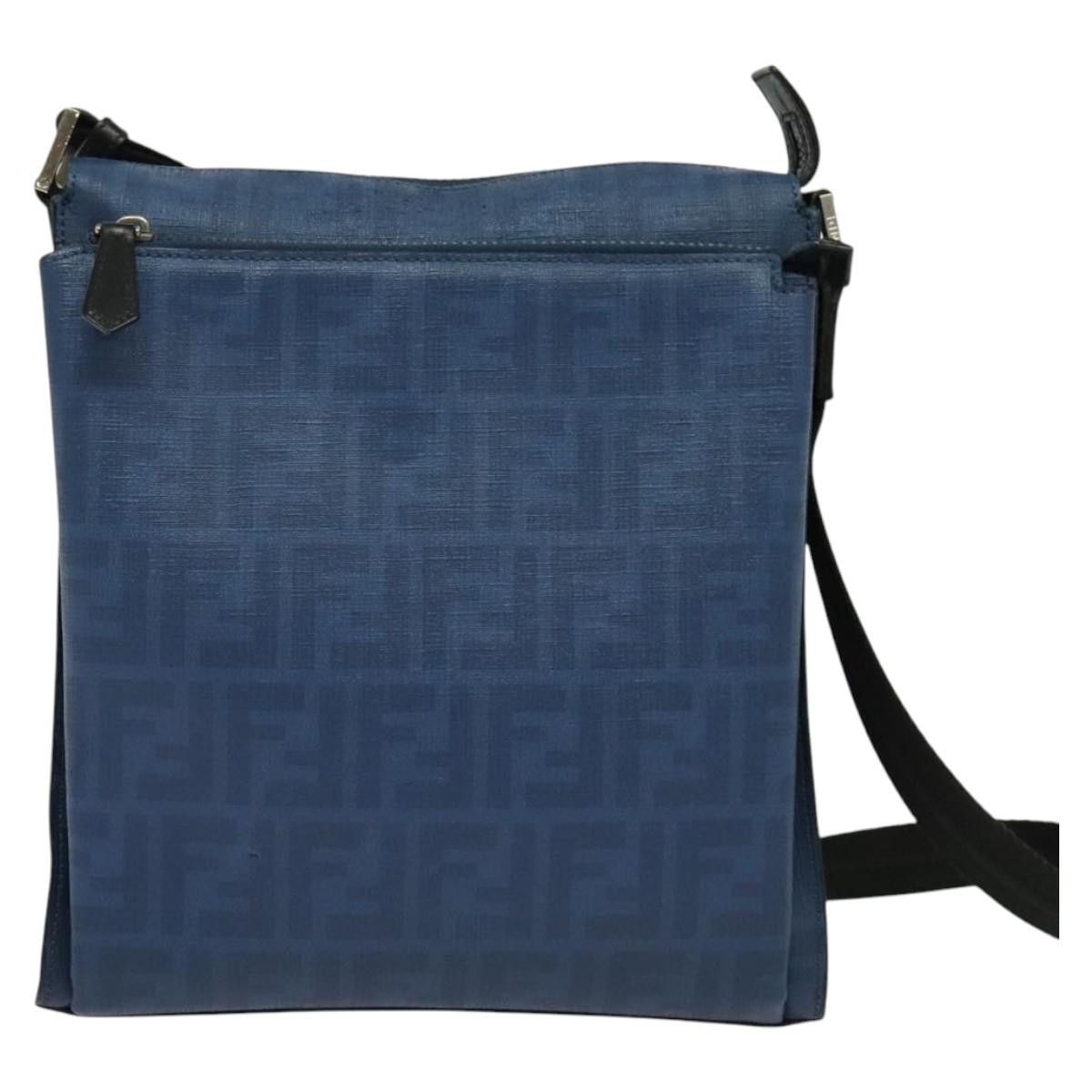 Fendi FENDI Zucca Canvas Shoulder Bag Pvc Blue Silver Size ONE SIZE - 2 Thumbnail