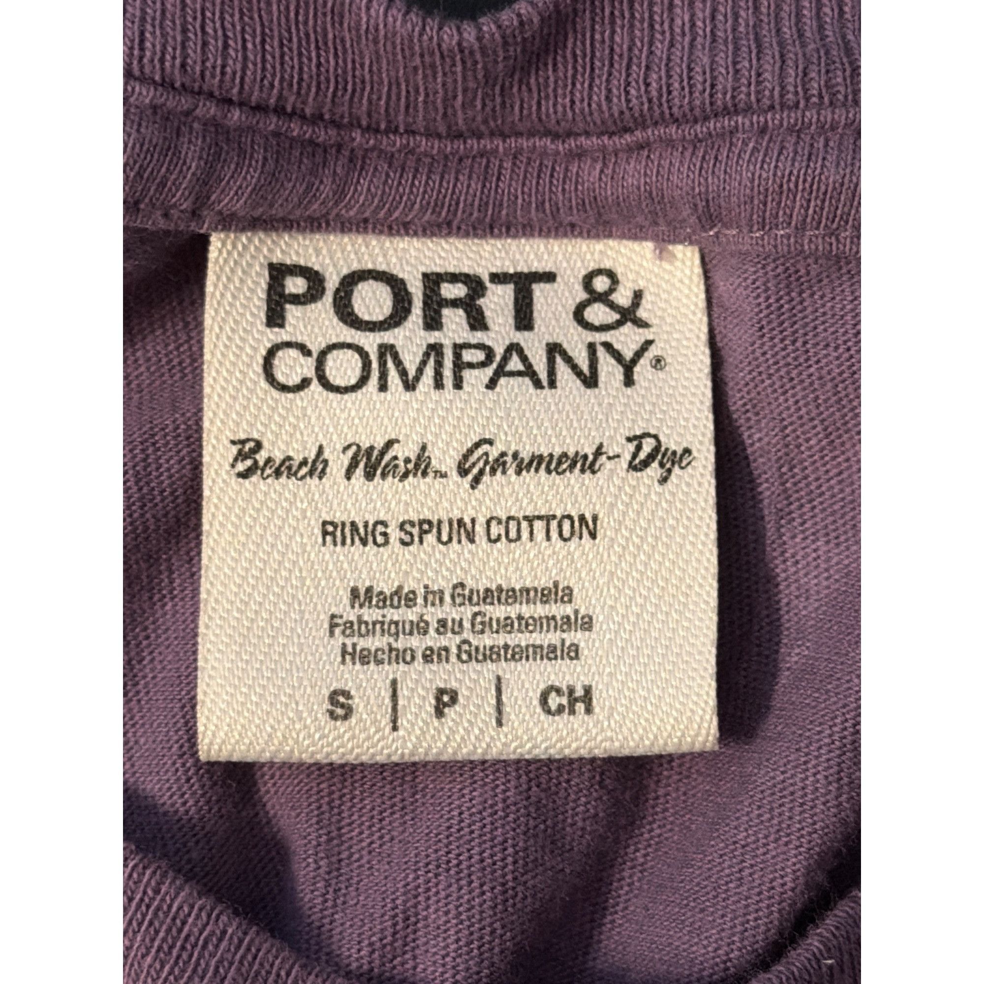 POST&CO Sheer Elite Front Graphic Shirt Port & Co Purple Cotton Shor Size S / US 4 / IT 40 - 4 Thumbnail