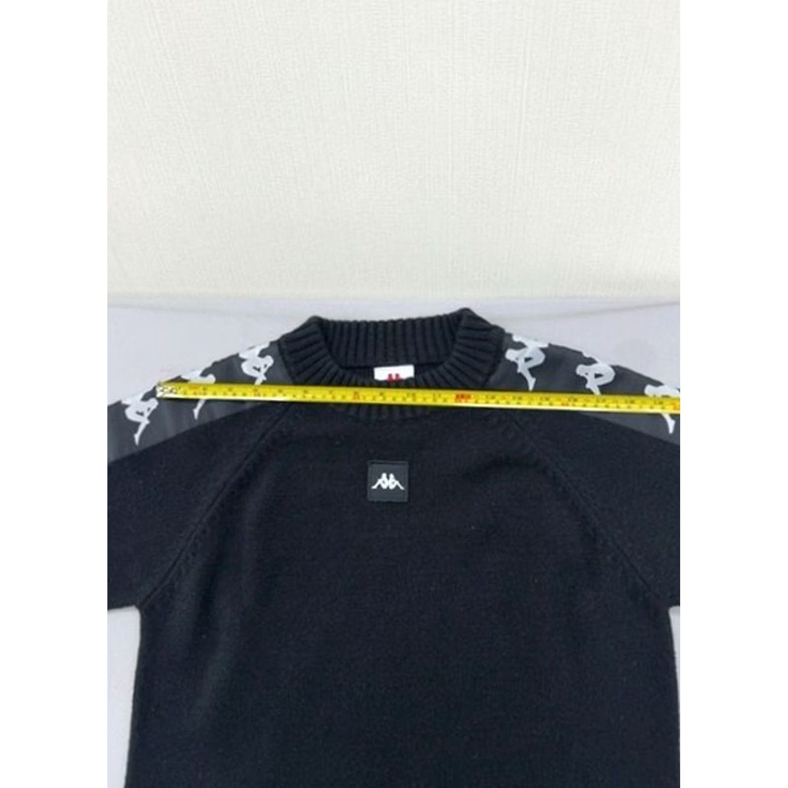 Kappa Kappa Unisex Crewneck Sweater Black Medium Long Sleeve Logo Knit Size US M / EU 48-50 / 2 - 5 Thumbnail
