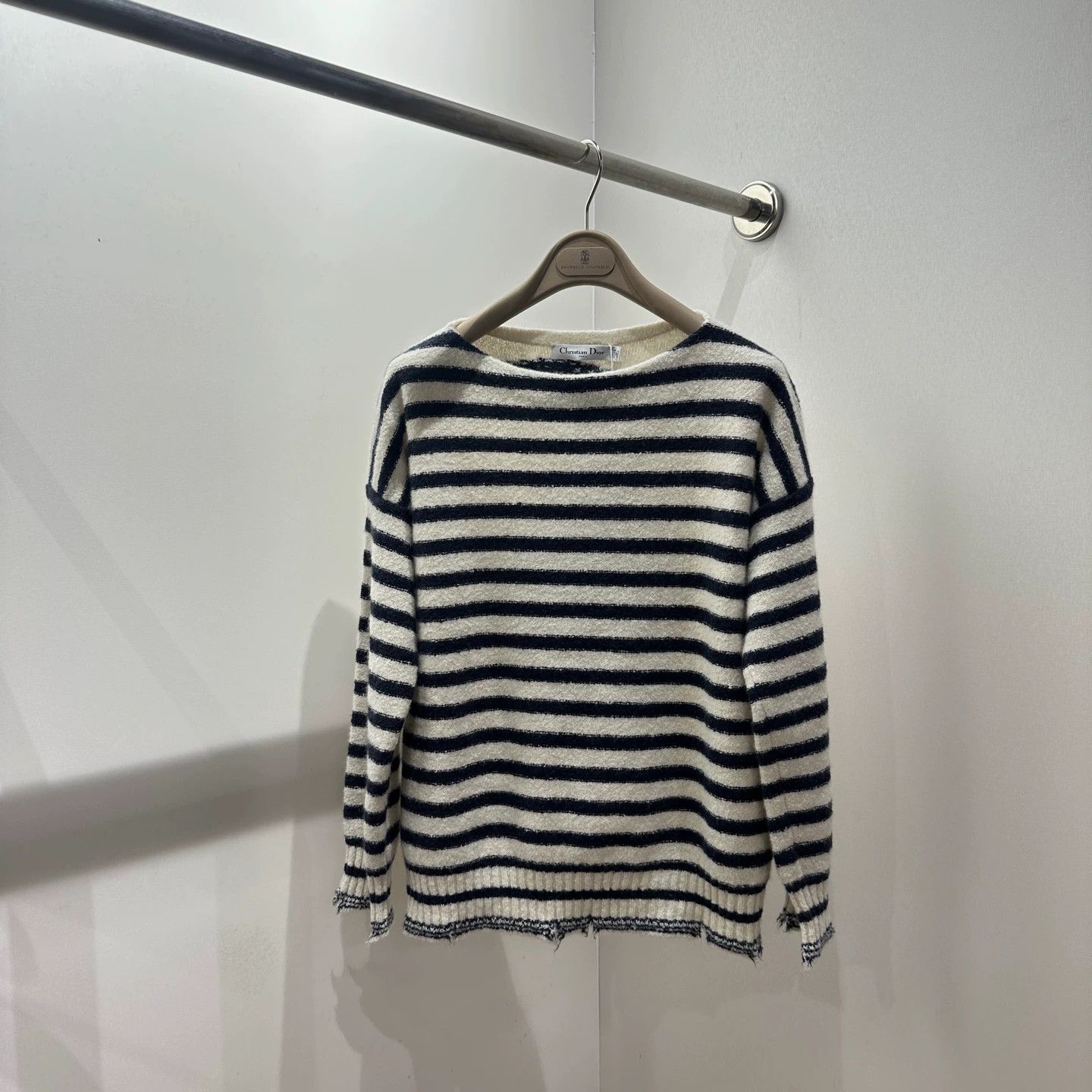 Dior Christian Dior Striped Sun-Damaged Cashmere Sweater 34 Size XS / US 0-2 / IT 36-38 - 2 Thumbnail