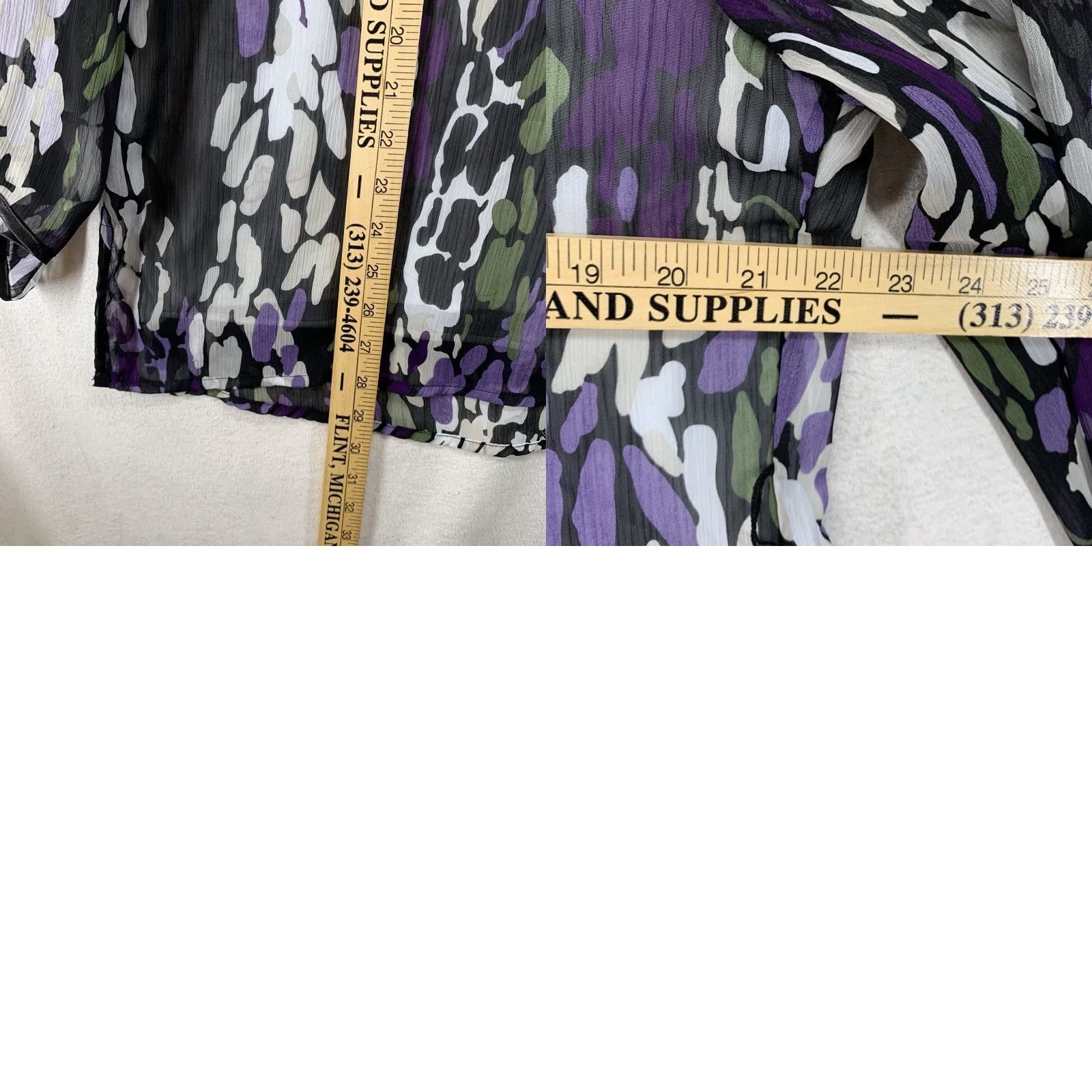 Vintage Tribal Women's XL Top Gothic Sheer Flowy Lined Lightweight Breezy Open Sleeves Romantic Size XL / US 12-14 / IT 48-50 - 10 Thumbnail