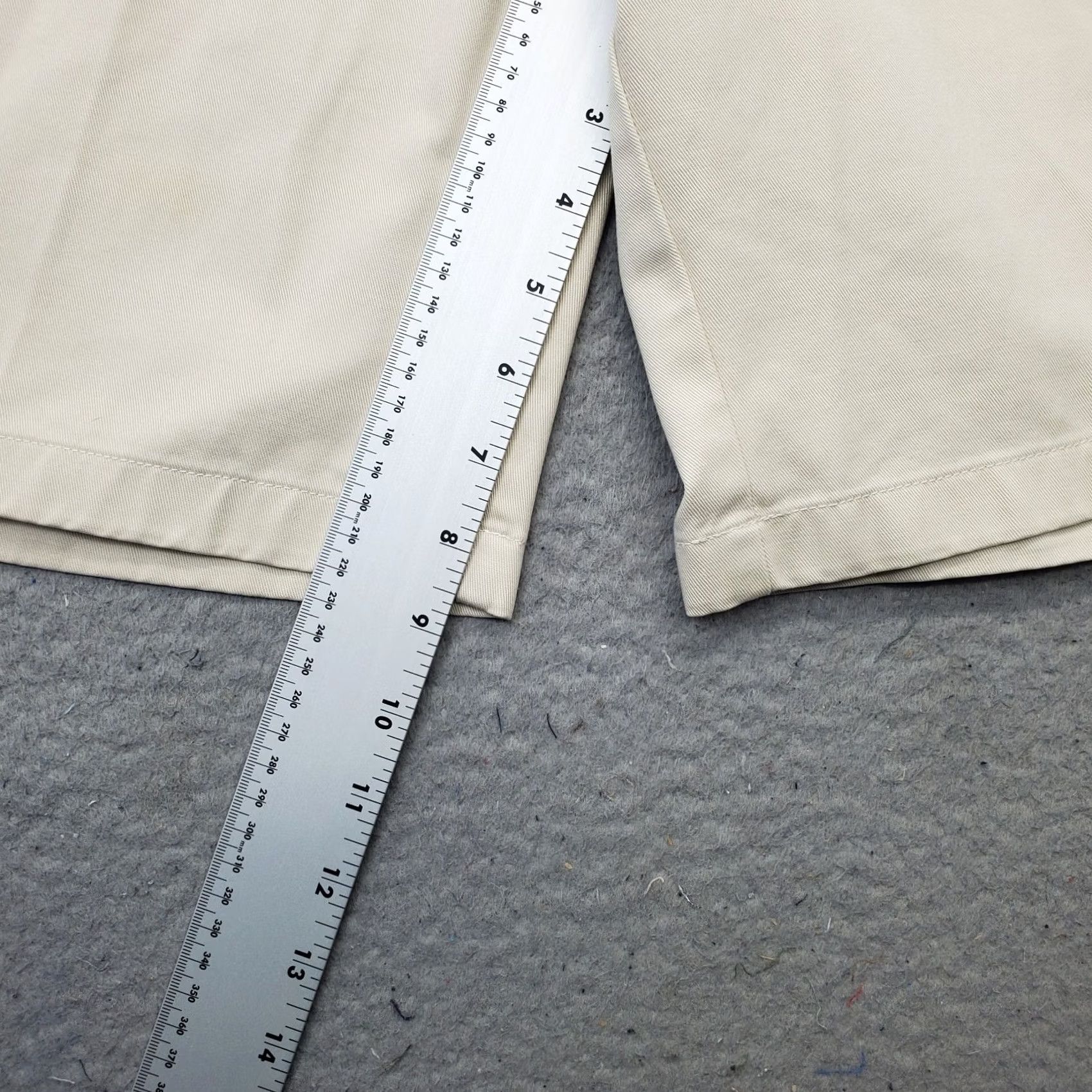 Vintage L.L. Bean Chino Shorts Womens 14R Tan Original Fit Outdoor Summer 8.75" Inseam Size 36" / US 14 / IT 50 - 4 Thumbnail