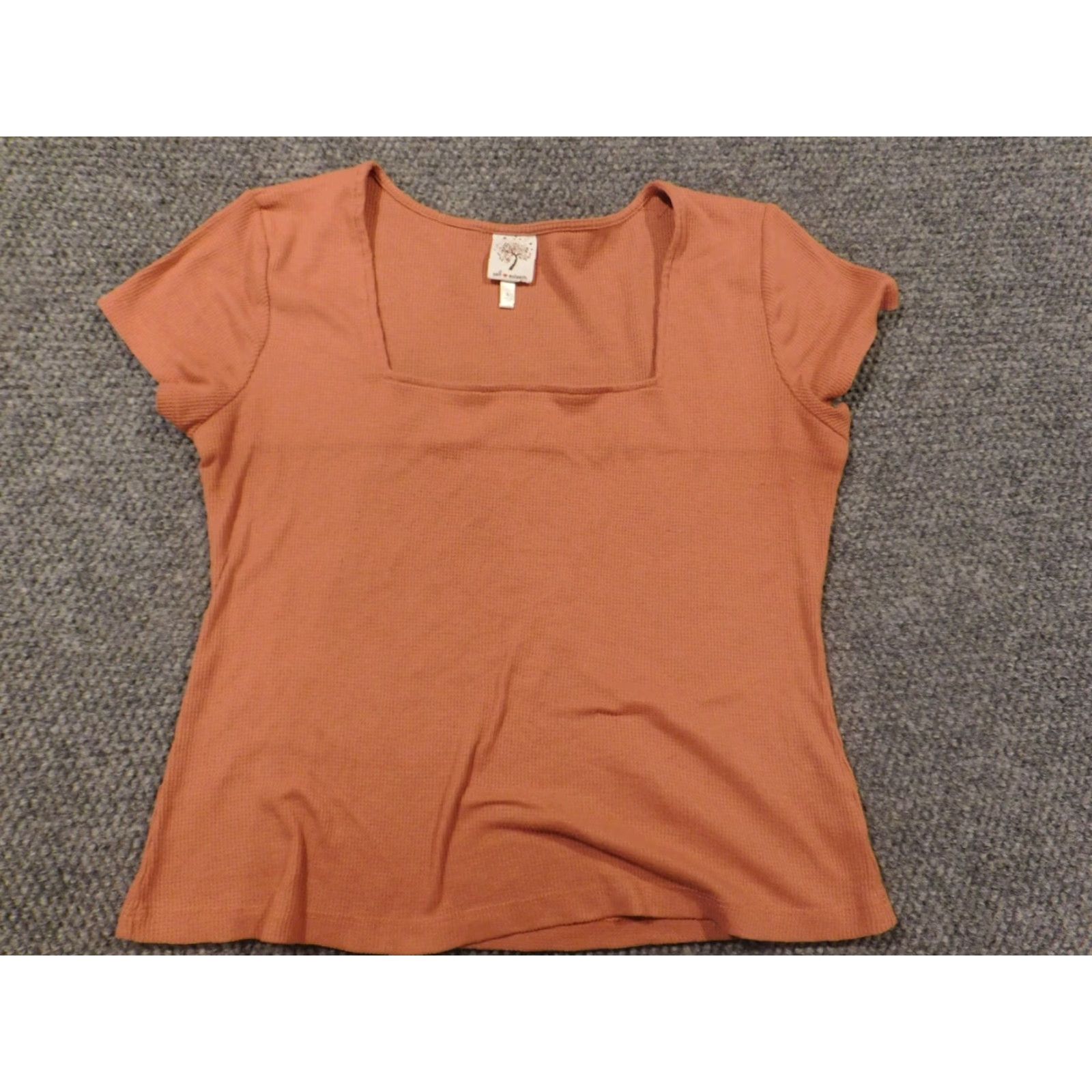 Vintage Self Esteem Pink Blouse L Women Short Sleeve Collared Cotton Stretch Casual Button Size L / US 10 / IT 46 - 2 Thumbnail