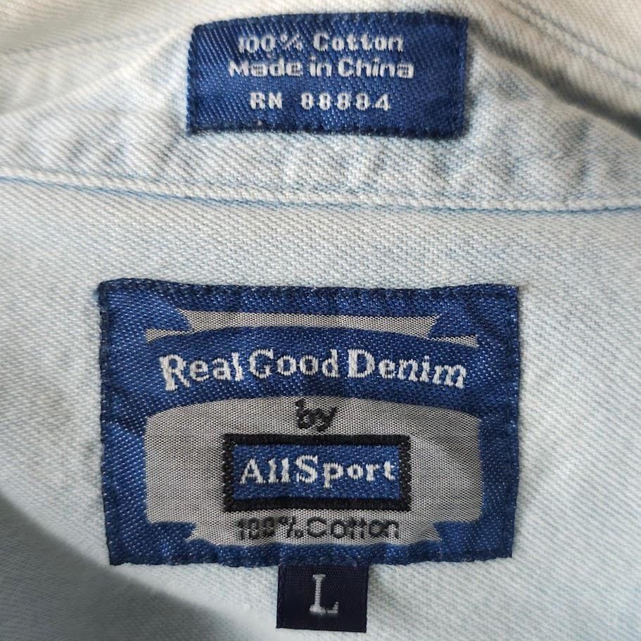 Vintage Vintage New Orleans Denim Shirt Mens Size Large Blue 90s Size US L / EU 52-54 / 3 - 7 Thumbnail