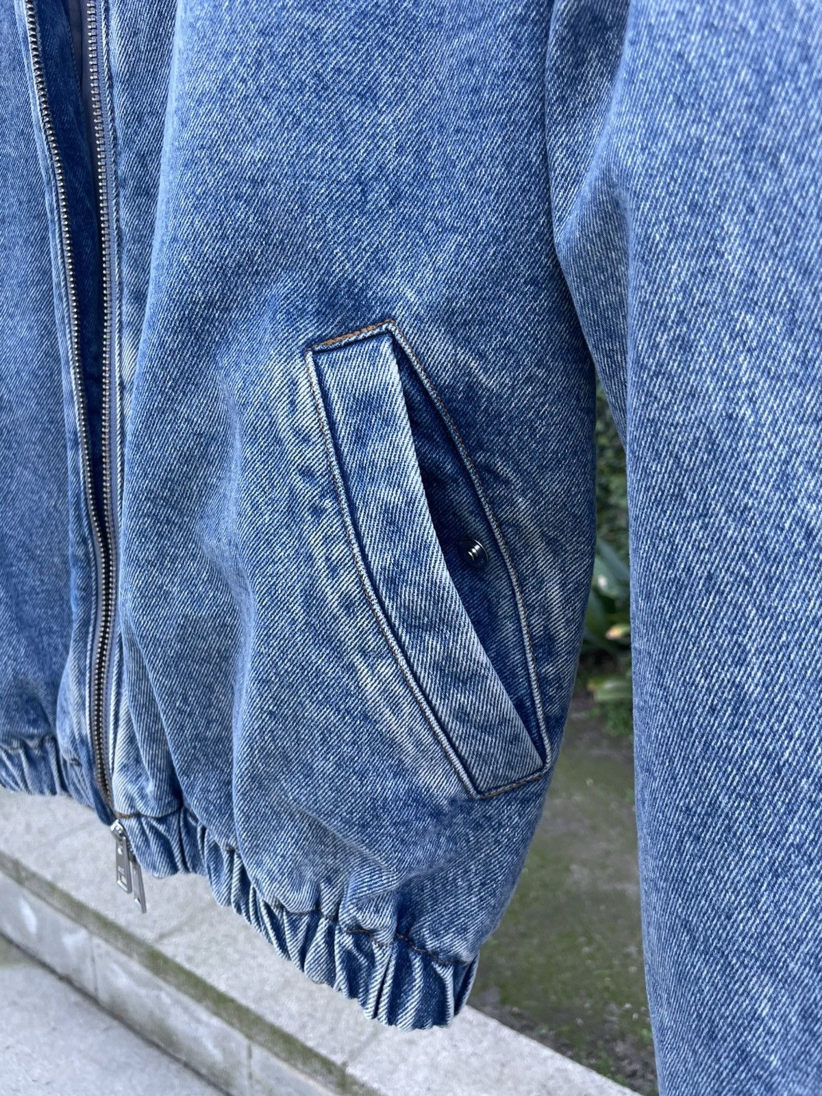 AMI AMI Paris Denim Bomber Jacket XS Blue Size US XS / EU 42 / 0 - 12 Thumbnail