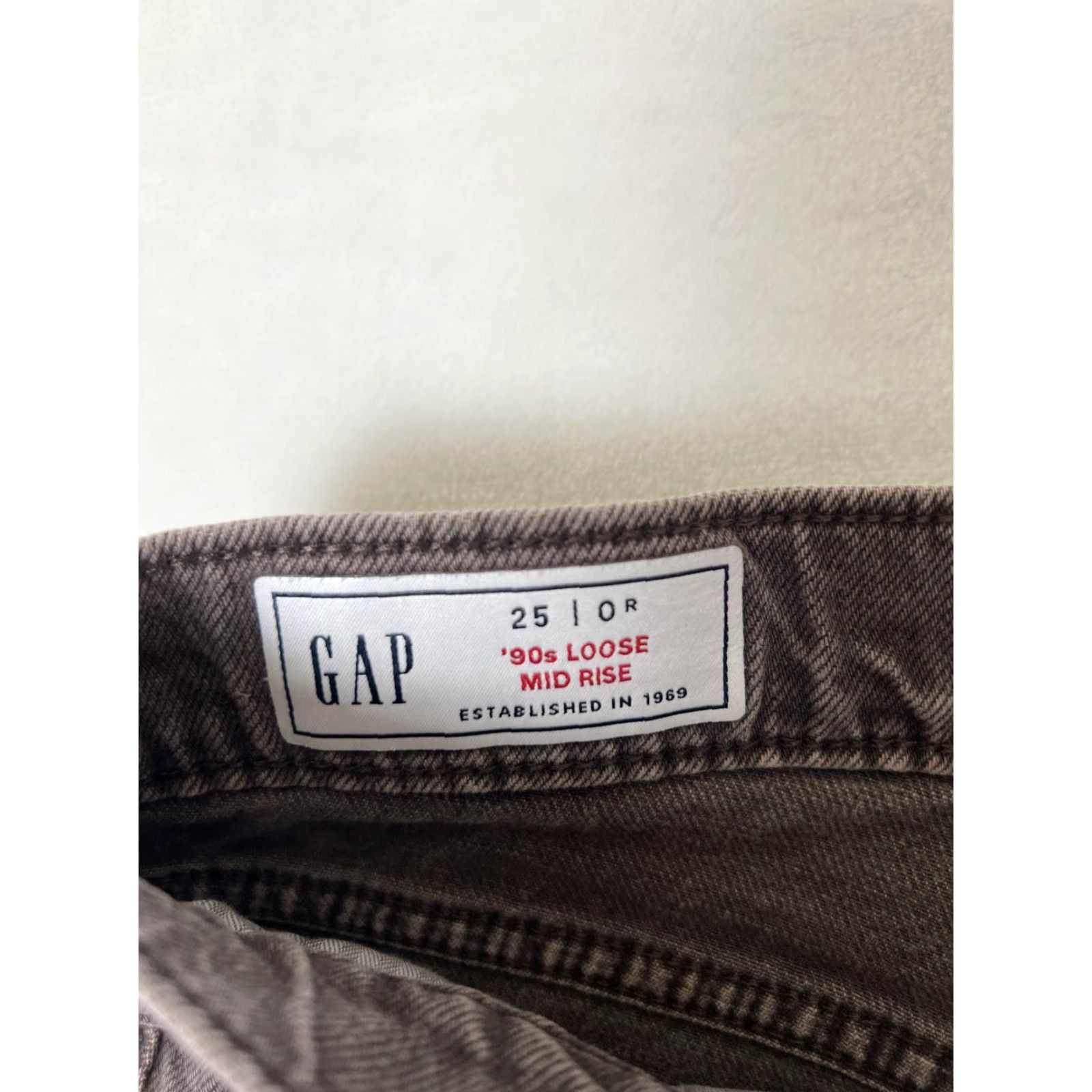 Gap Gap 90s Loose Mid Rise Jeans Womens 25 Brown Straight Leg Relaxed Denim Size 42" / US 20 - 2 Thumbnail
