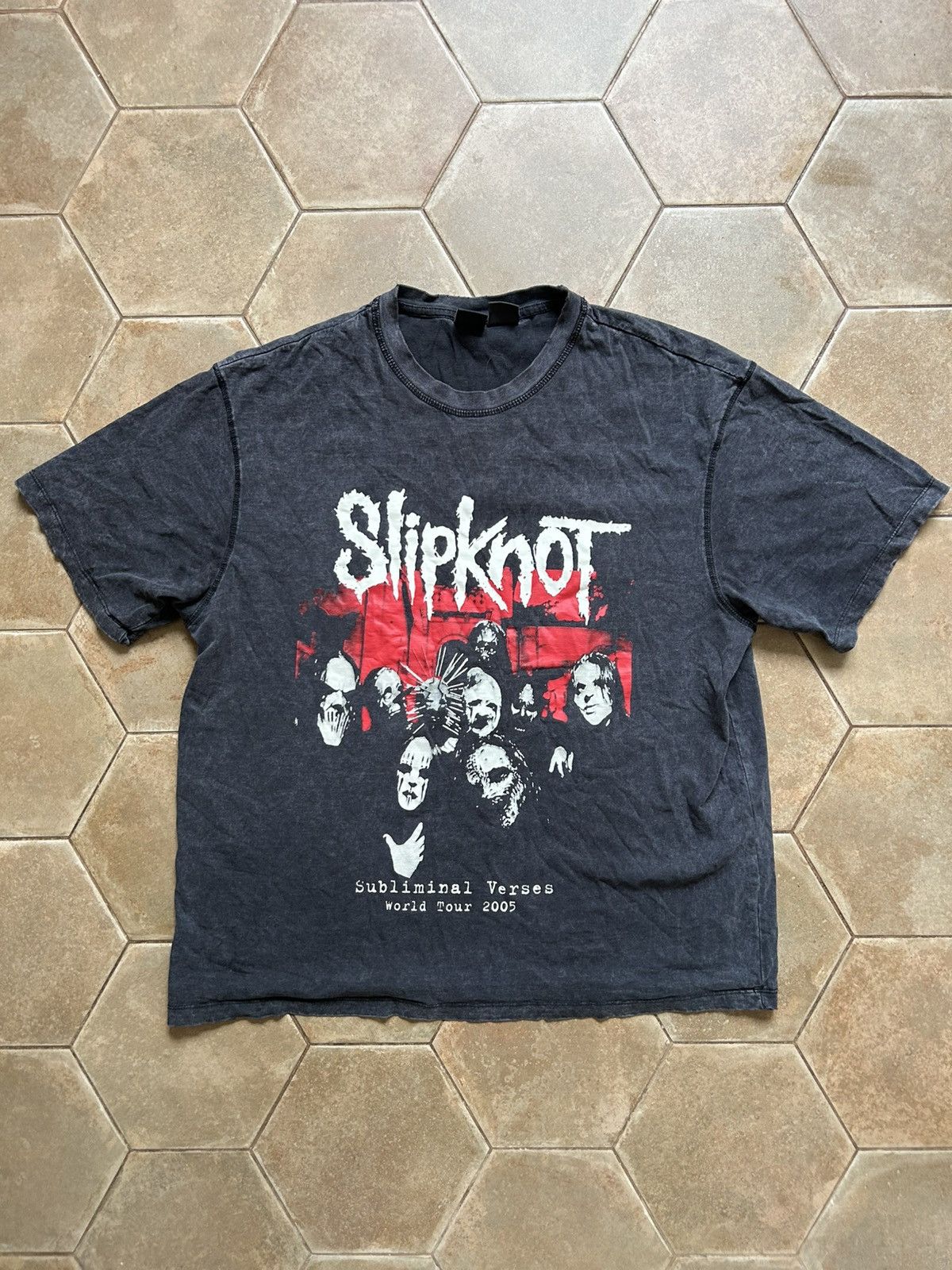 Slipknot Y2K Slipknot Faded Masks Tee Size US L / EU 52-54 / 3 - 1 Thumbnail