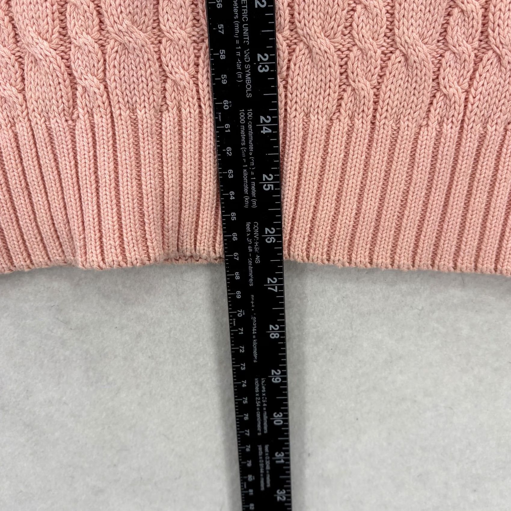 Izod VINTAGE IZOD Club Sweater Mens Medium Pink V Neck Cable Knit Pullover 90s Size US M / EU 48-50 / 2 - 6 Thumbnail