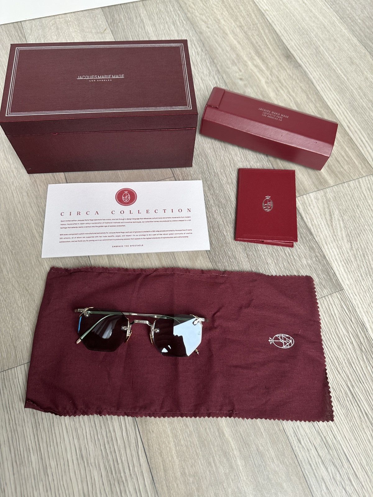 Jacques Marie Mage Jacques Marie Mage El Dorado Silver sunglasses Size ONE SIZE - 9 Thumbnail