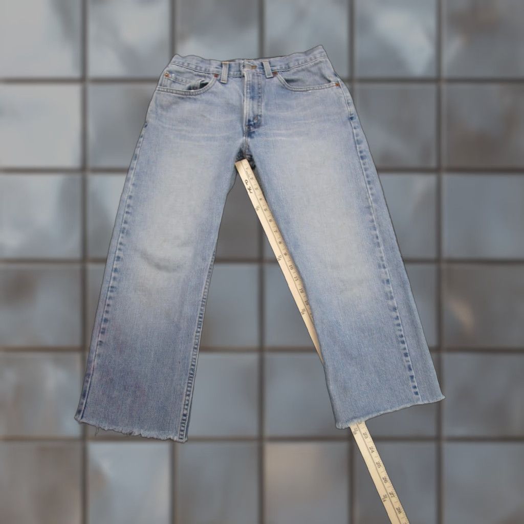 Levi's VINTAGE Levis 505 Jeans Mens 31 Light Wash Button Fly Straight Leg Denim 90s Mens Jeans Size US 31 - 1 Thumbnail