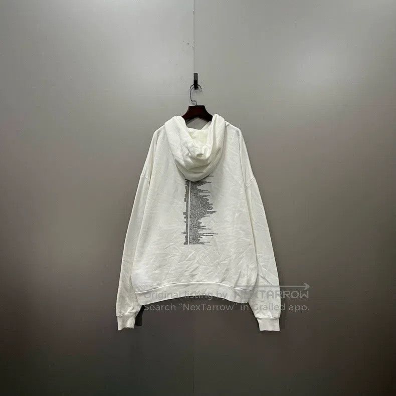 Balenciaga Balenciaga White Pattern Letter Logo Hoodie Size US M / EU 48-50 / 2 - 2 Thumbnail