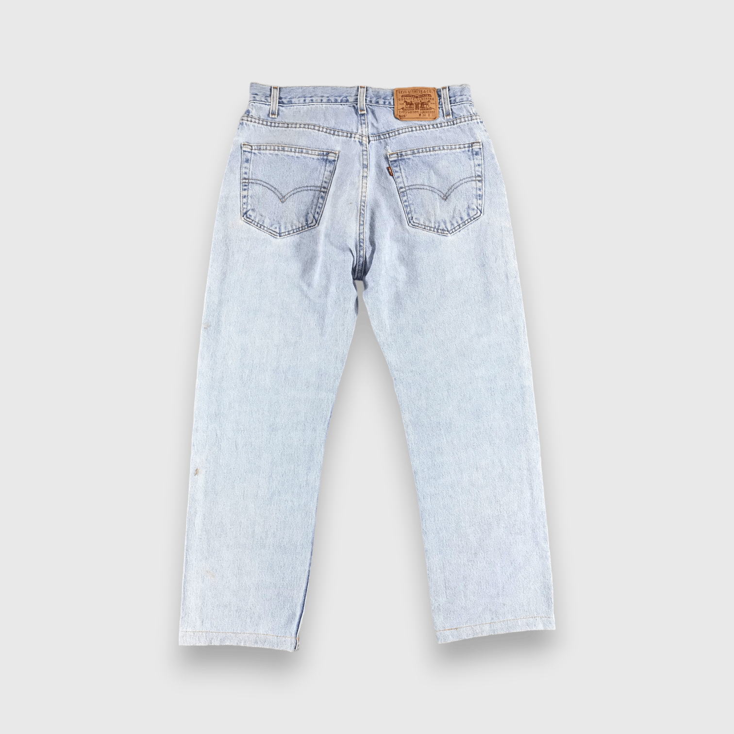 Levi's Vintage 90s Light Wash Levis 505 Jeans- J1299 Size US 33 - 2 Thumbnail