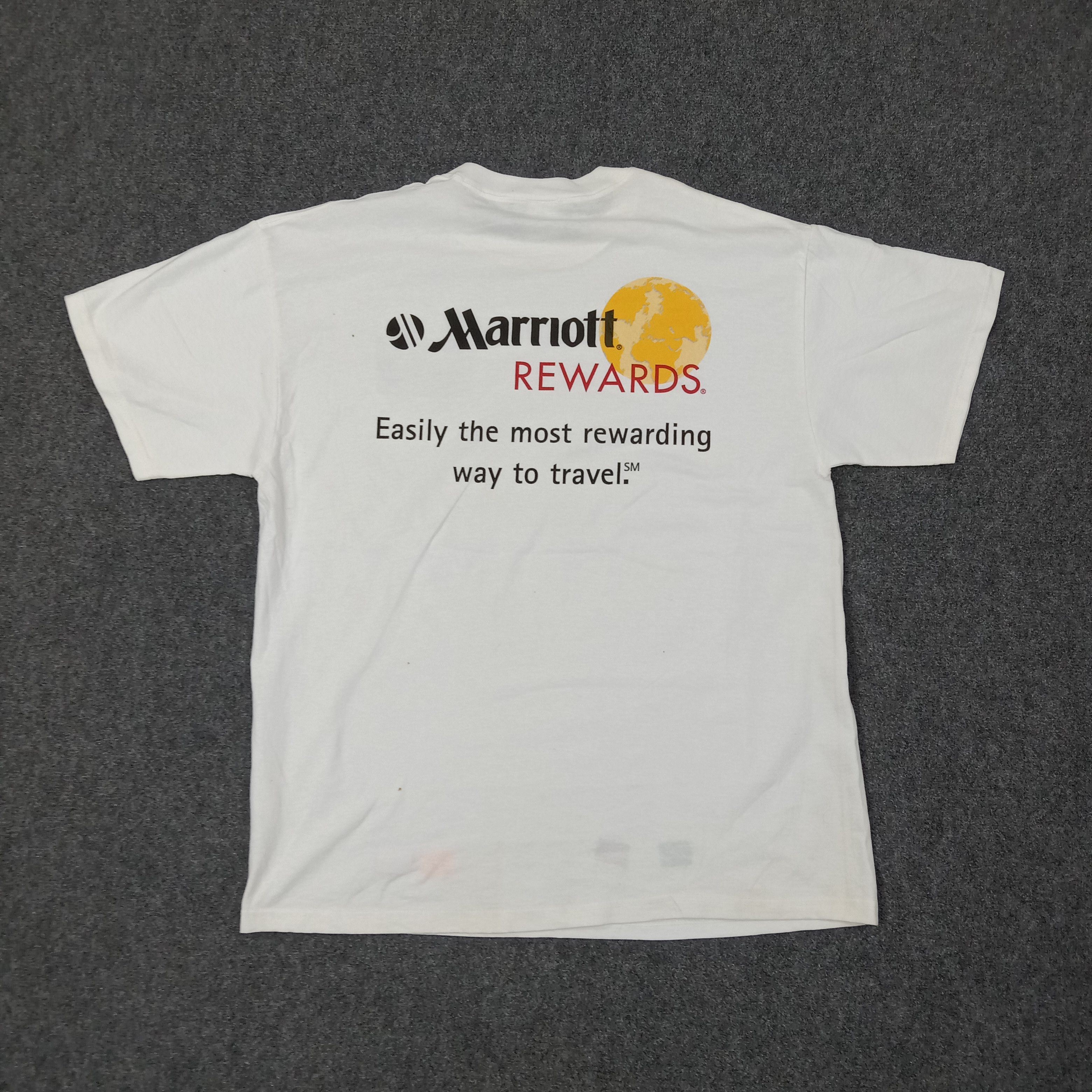 Delta Vintage 90's Marriott Rewards American Mastercard Tshirt Size US XL / EU 56 / 4 - 1 Thumbnail
