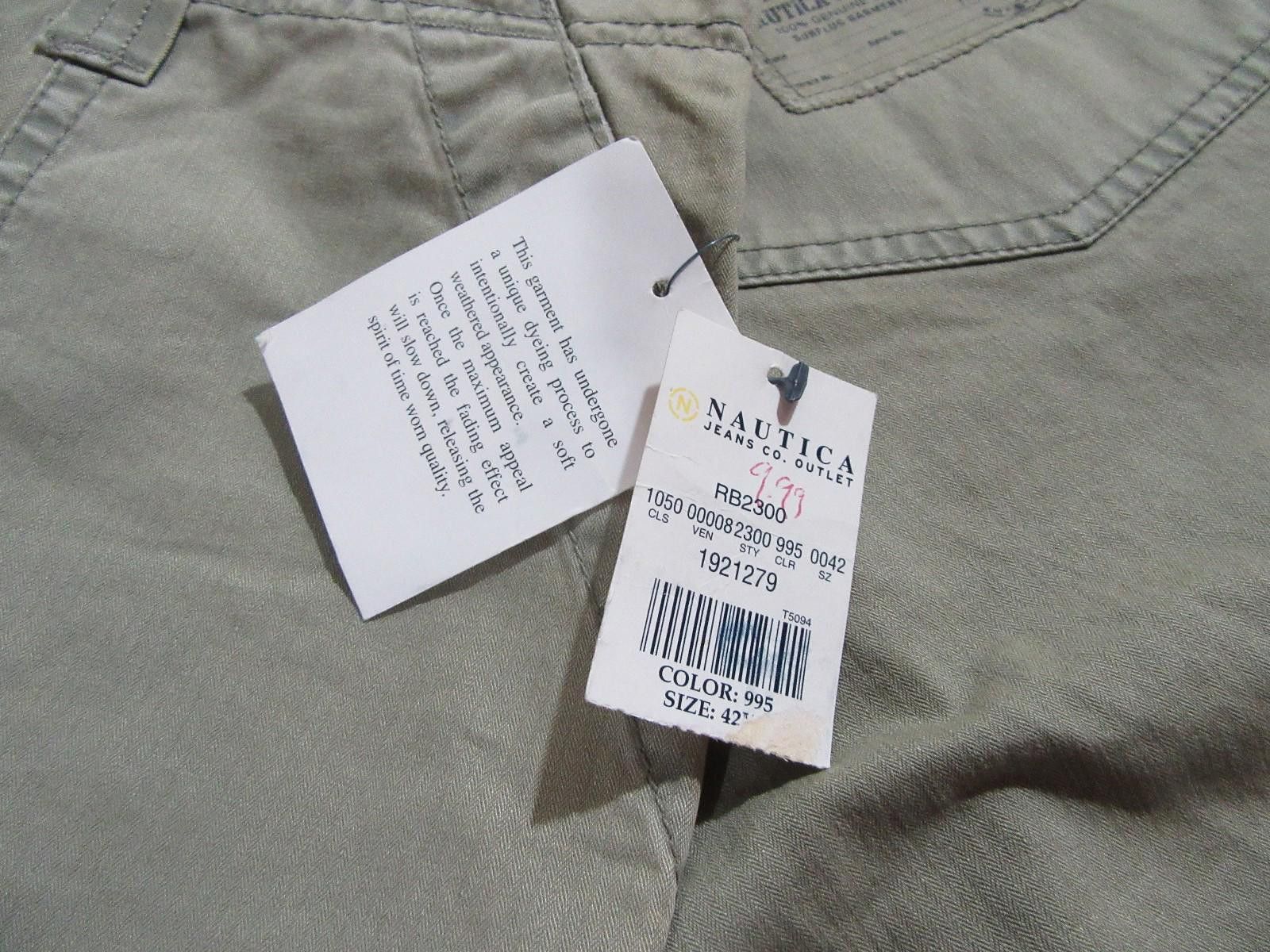 Designer Nautica Jeans Co. Mens Y2K Shorts Color 995 Size 42 NWT Size US 42 / EU 58 - 7 Thumbnail