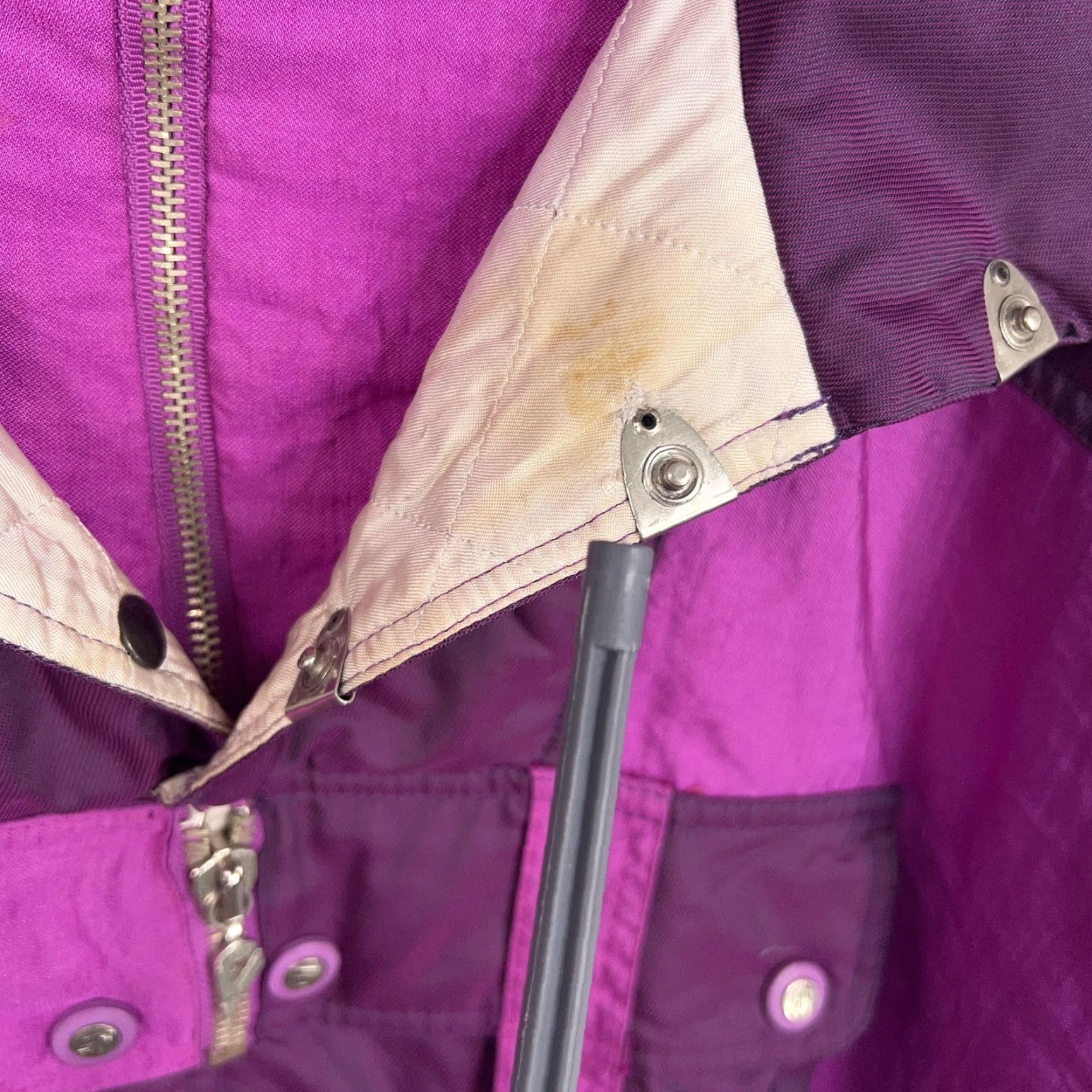 Vintage VINTAGE Reusch Jacket Mens L Purple Magenta 90s Pro-Team Workout Ski Bomber Zip Wind-Resistant Pockets Mens Size US L / EU 52-54 / 3 - 5 Thumbnail