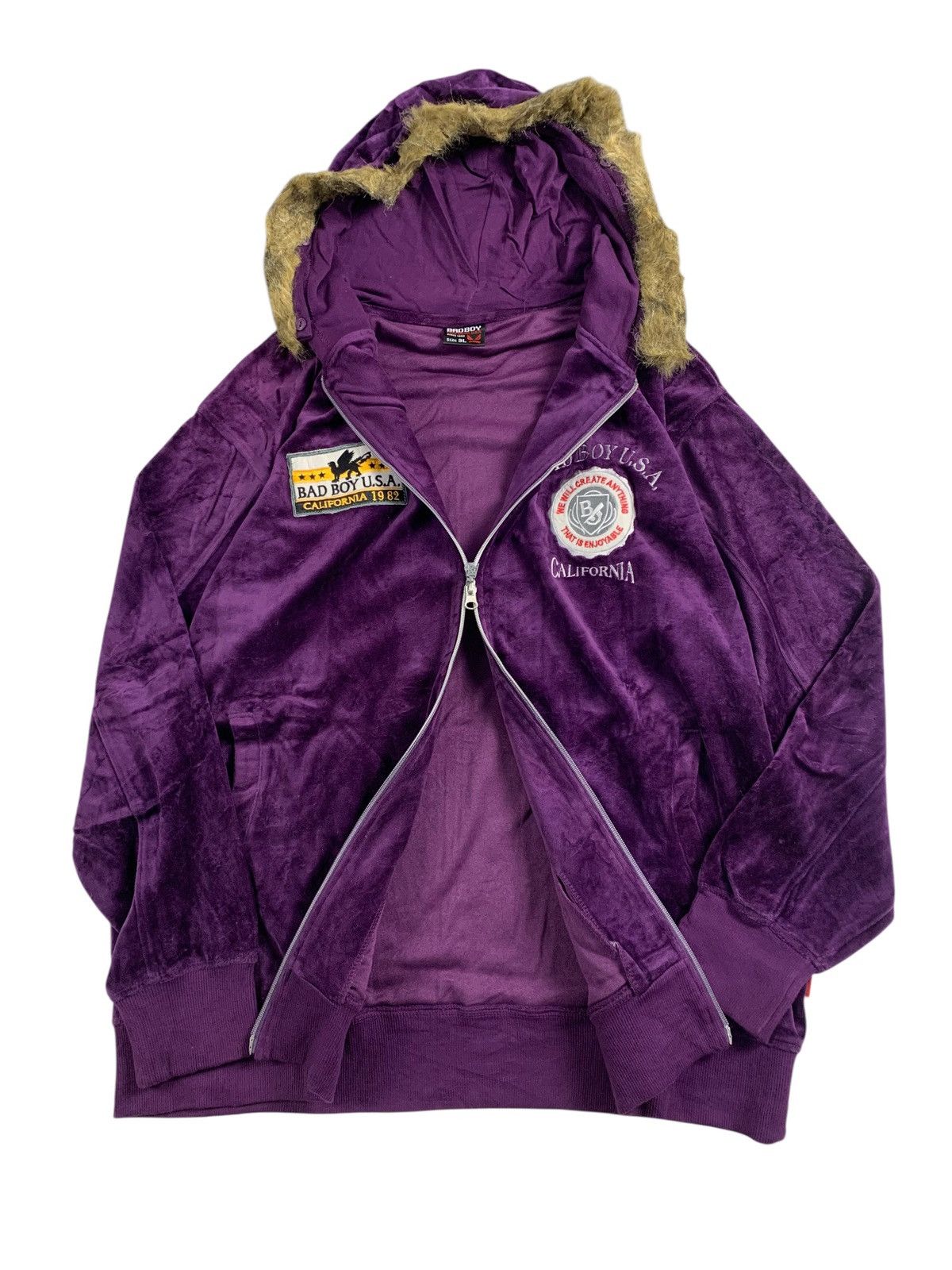 If Six Was Nine Badboy velvet fur ziphoodie lgb style Size US L / EU 52-54 / 3 - 3 Thumbnail