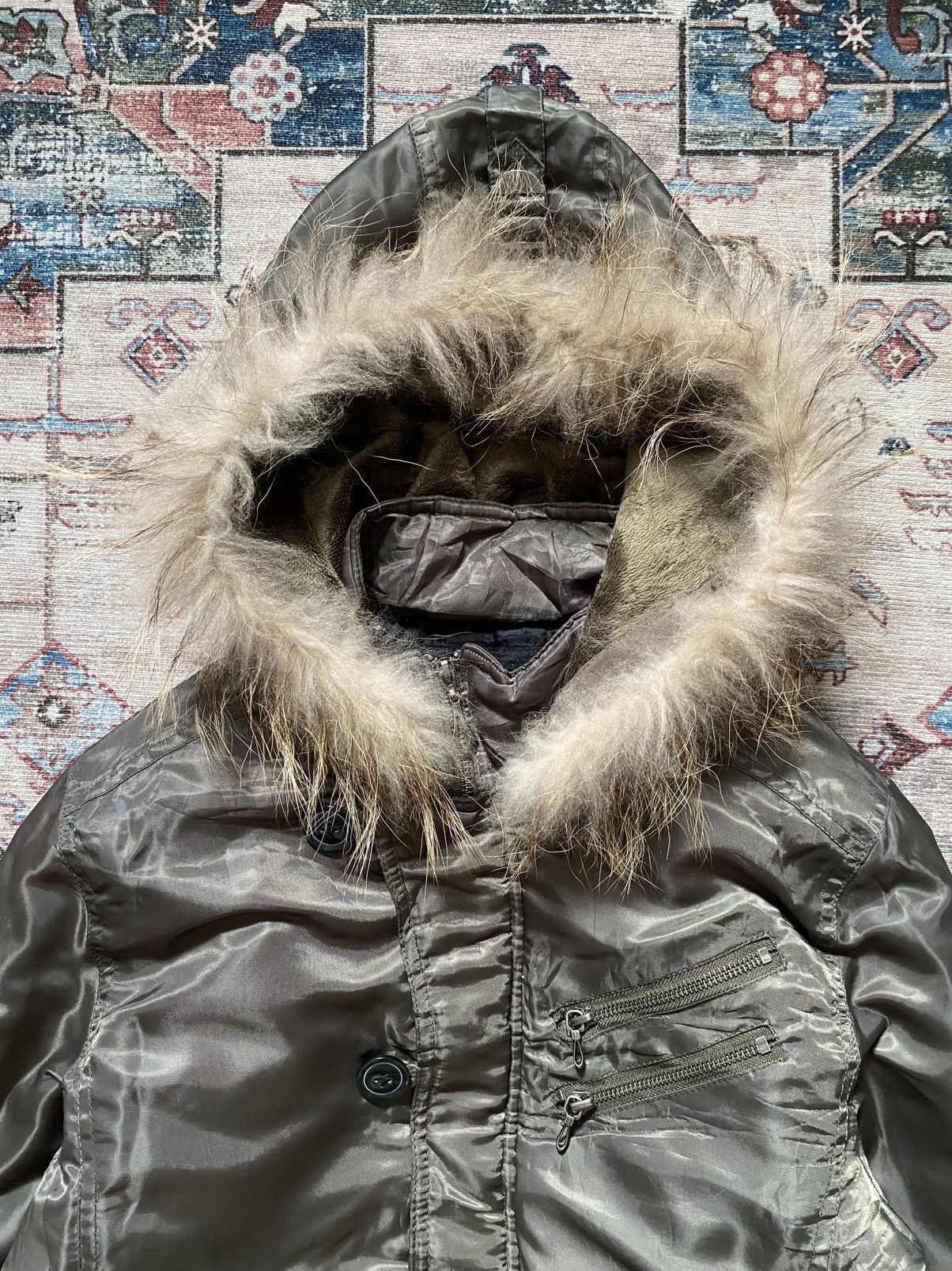 If Six Was Nine Fuga Military Fur Hooded Jacket Size US M / EU 48-50 / 2 - 4 Thumbnail