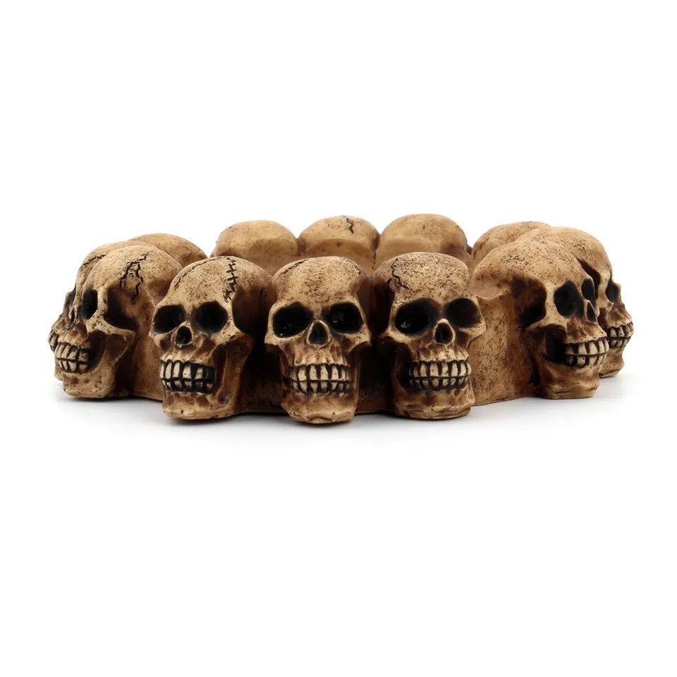 Vintage Creative Round Skull Ashtray Size ONE SIZE - 4 Thumbnail