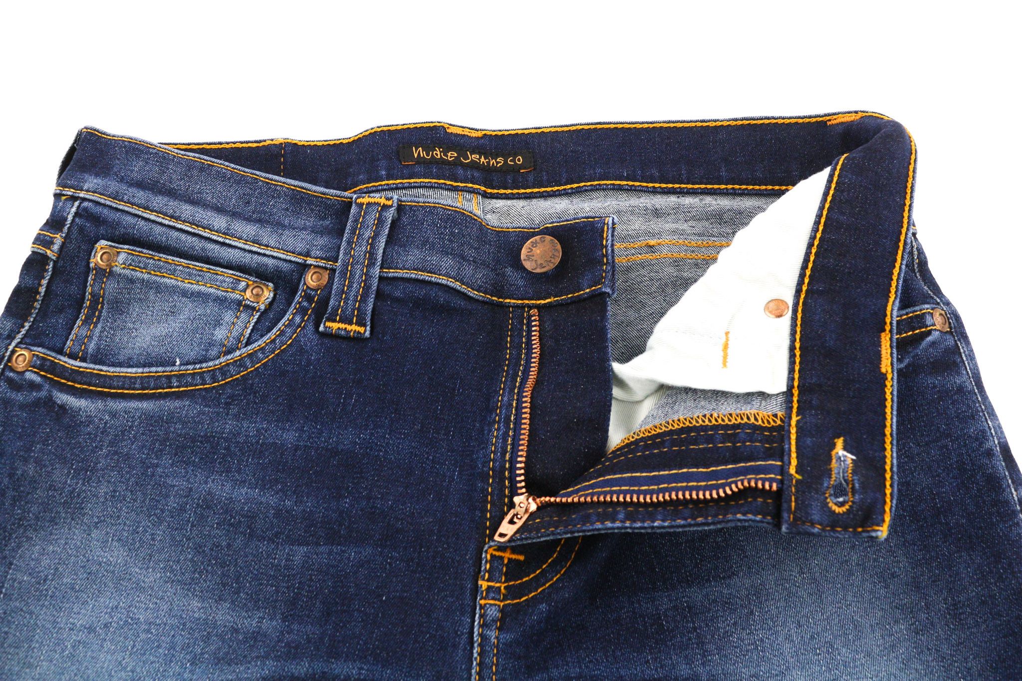 Nudie Jeans TUBE KELLY W28/L34 Recycle Worn Indigo Zip Washed 81927 Size US 28 / EU 44 - 4 Thumbnail