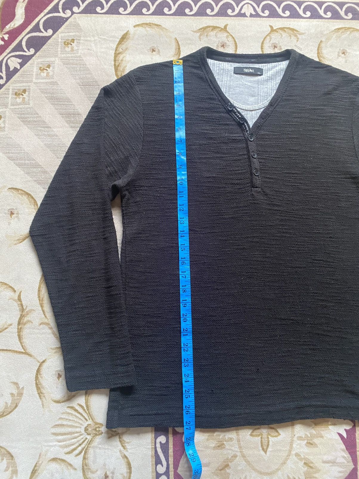 If Six Was Nine Japanese Brand Mossimo Double Layer Long Sleeve Punk Style Size US M / EU 48-50 / 2 - 10 Thumbnail
