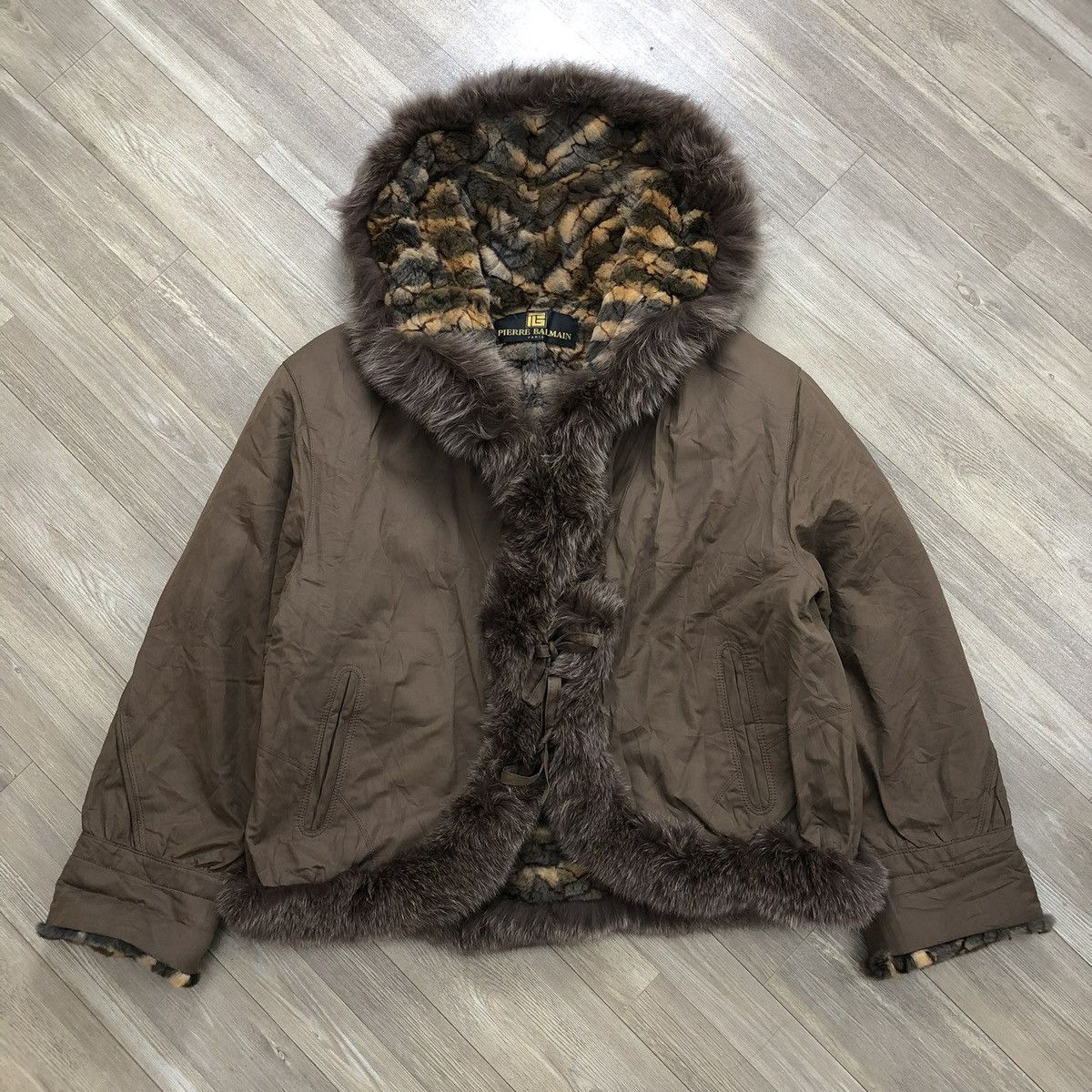 Pierre Balmain Vintage Pierre Balmain Leopard Sheared Mink Fur Reversible Size US M / EU 48-50 / 2 - 20 Thumbnail
