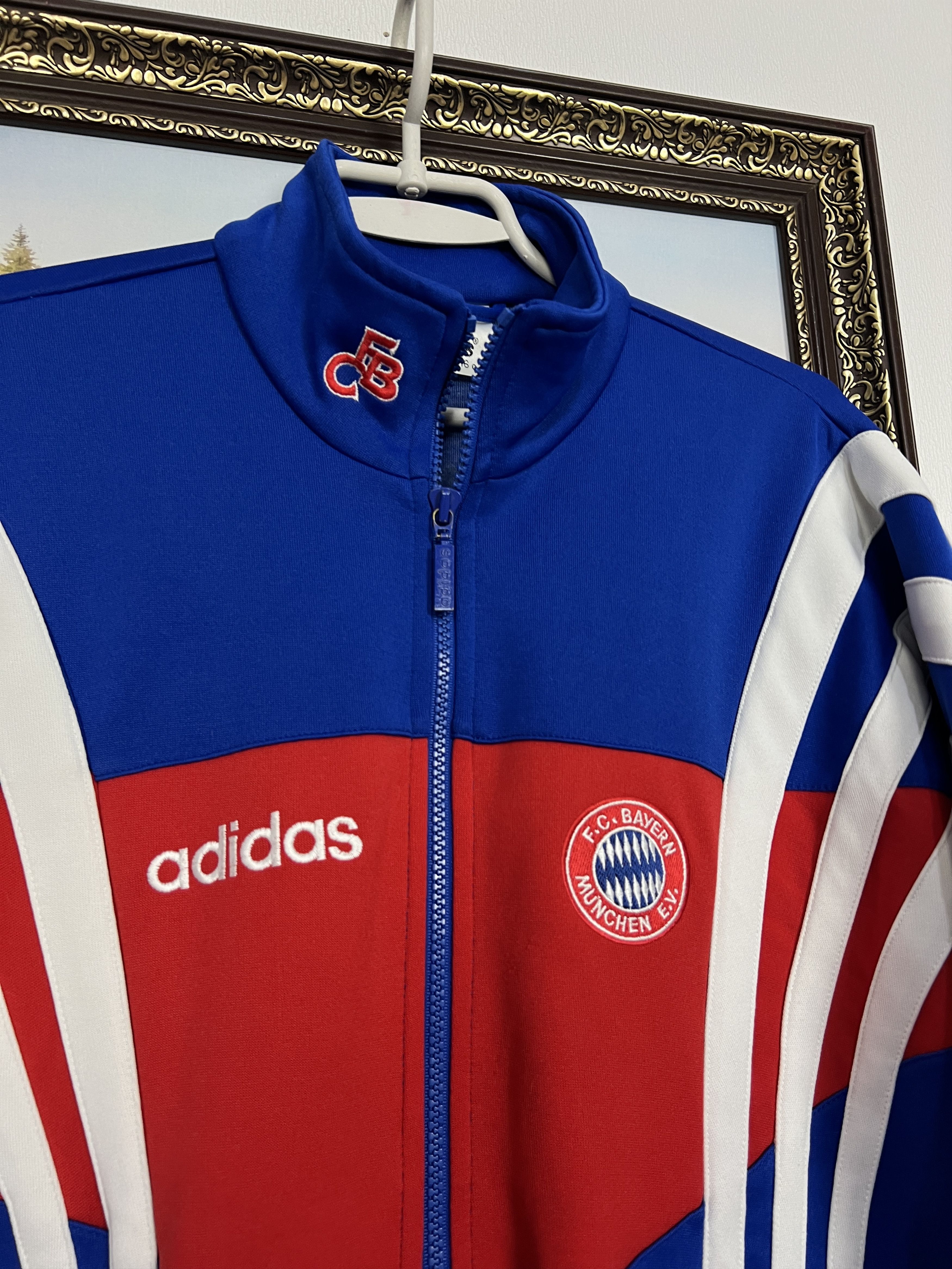 Adidas Vintage 90s Bayern Munich Football Jacket Soccer Track Top Size US S / EU 44-46 / 1 - 3 Thumbnail