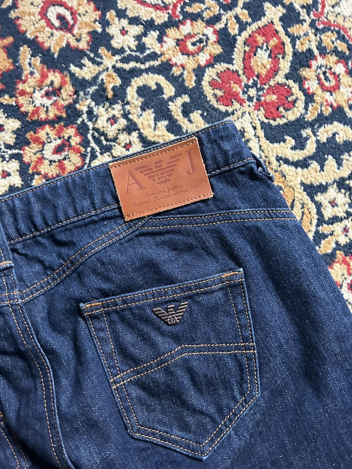Giorgio Armani × Vintage Vintage Armani Jeans metal logo y2k style denim Size US 30 / EU 46 - 3 Thumbnail