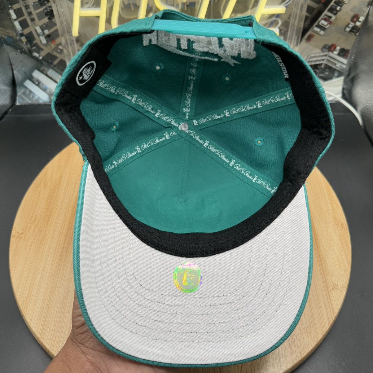 HELLSTAR Hellstar OG Logo Rhinestone Cap Green (FW24) Size ONE SIZE - 6 Thumbnail