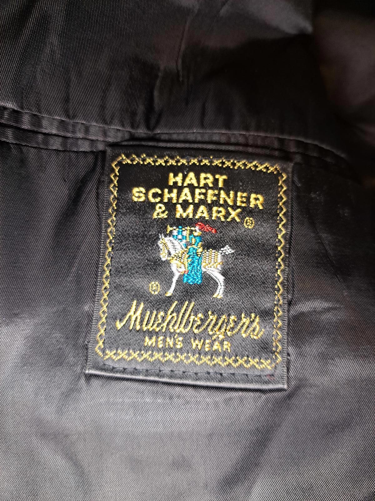Hart Schaffner Marx Hart Schaffner Marx Double Breasted Suit Jacket 40L Gray Size 40L - 2 Thumbnail
