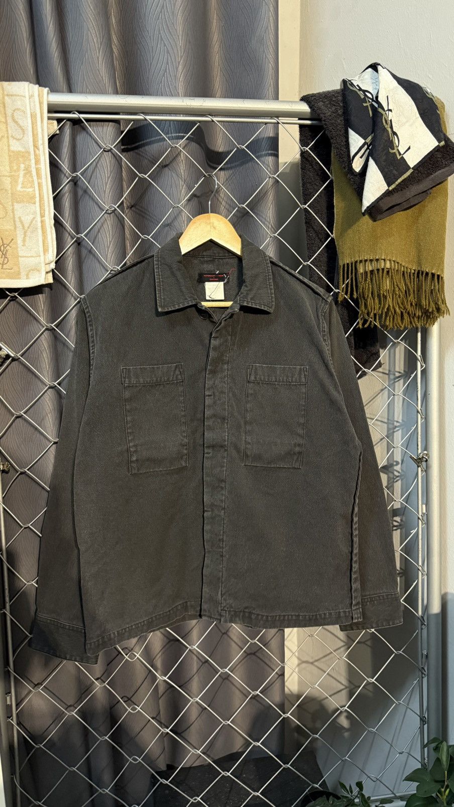Japanese Brand National + Name Grosbec Denim Grey Jacket Size US M / EU 48-50 / 2 - 1 Thumbnail