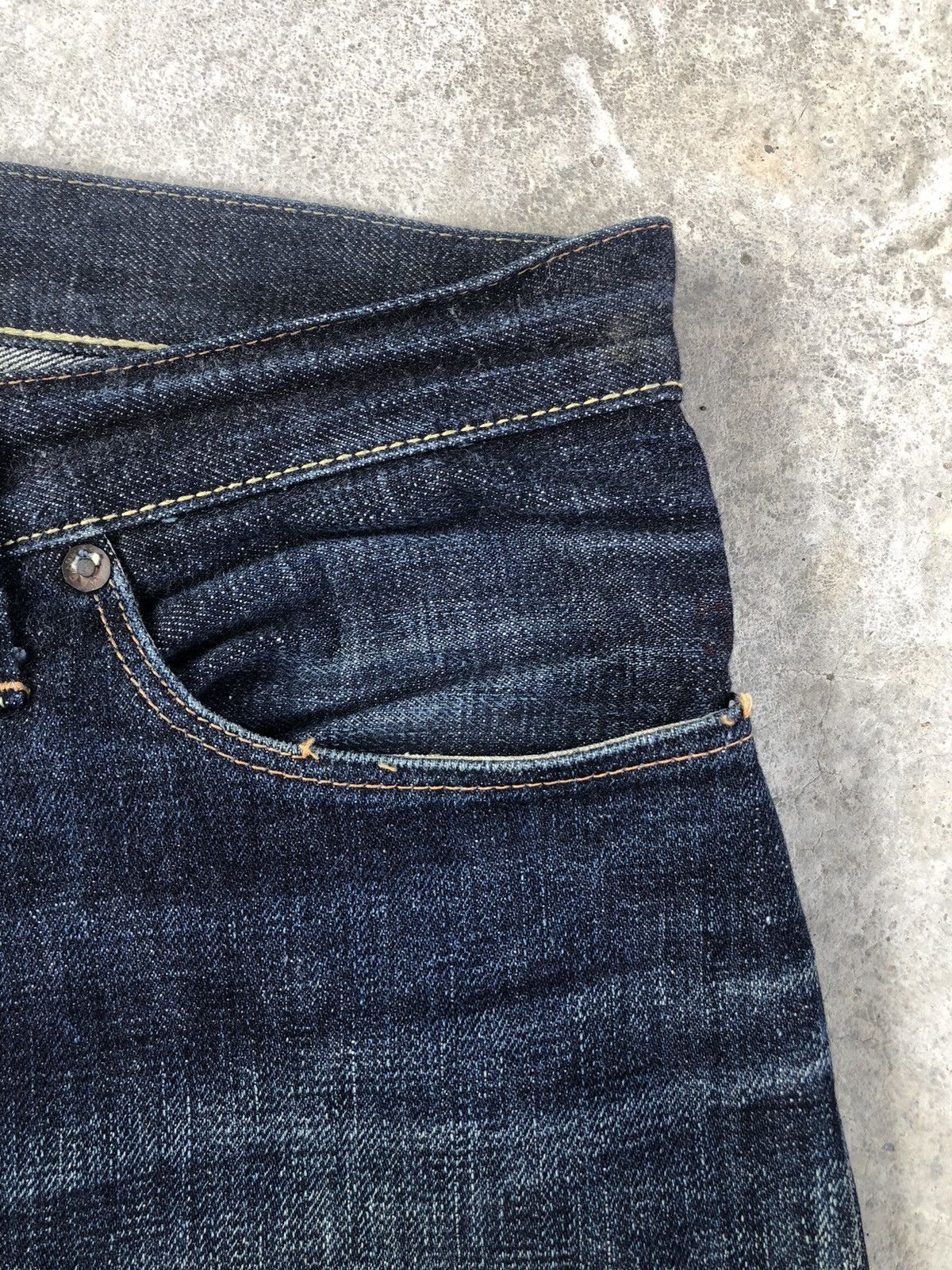 TOYS McCOY Toys Maccoy x Take Five Selvedge Denim Distressed Jeans Size US 31 - 18 Thumbnail