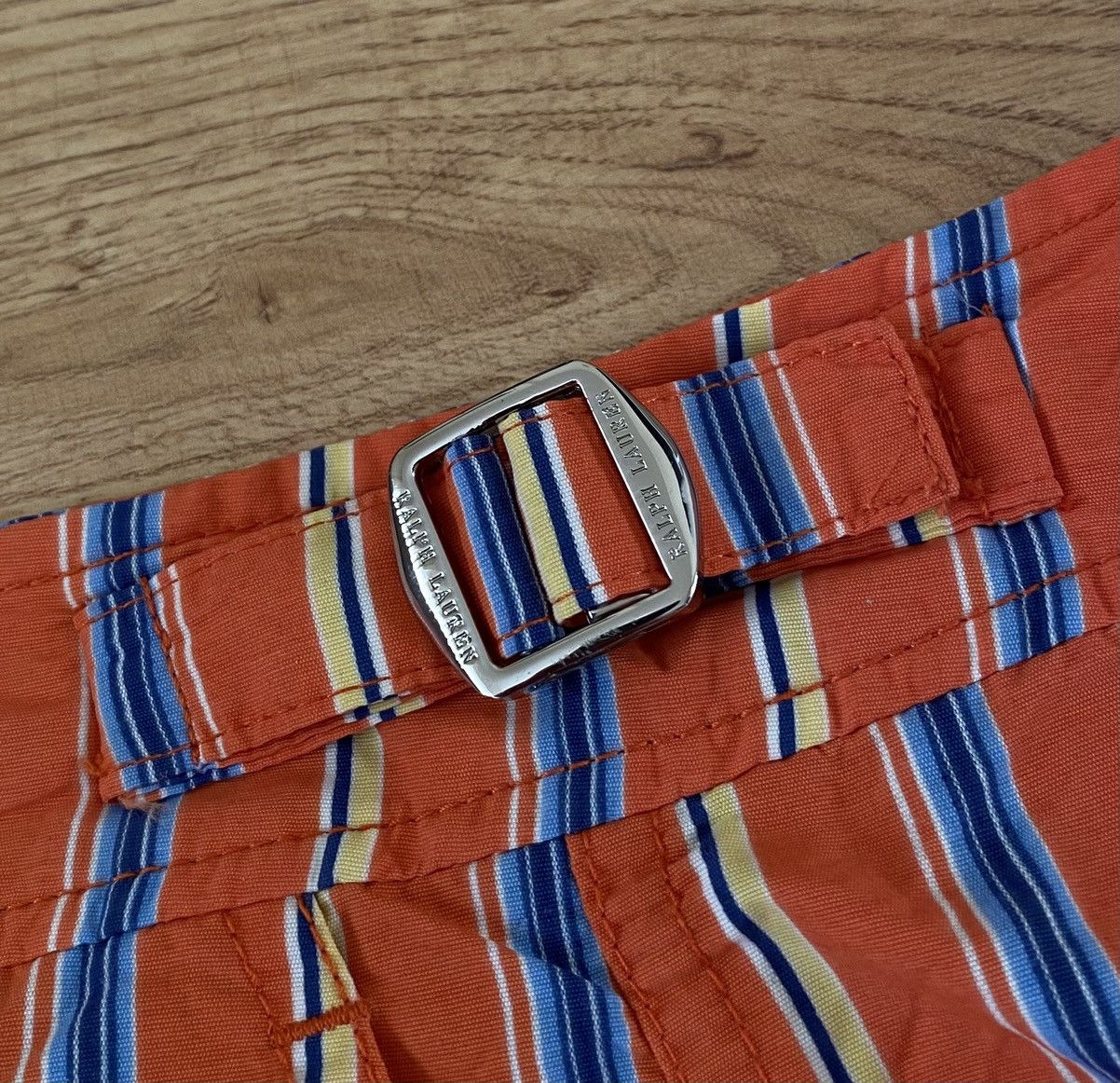 Polo Ralph Lauren Polo Ralph Lauren Striped Shorts x Vintage Size US 38 / EU 54 - 6 Thumbnail
