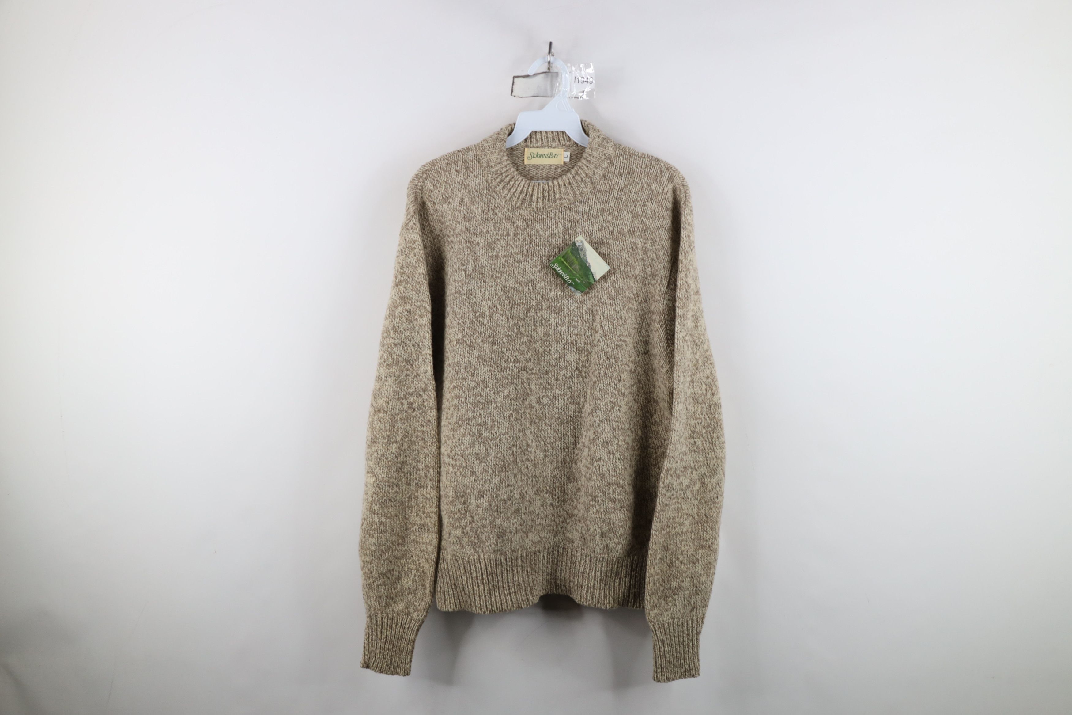 Vintage Deadstock Vintage 70s Streetwear Blend Knit Crewneck Sweater Size US L / EU 52-54 / 3 - 1 Thumbnail
