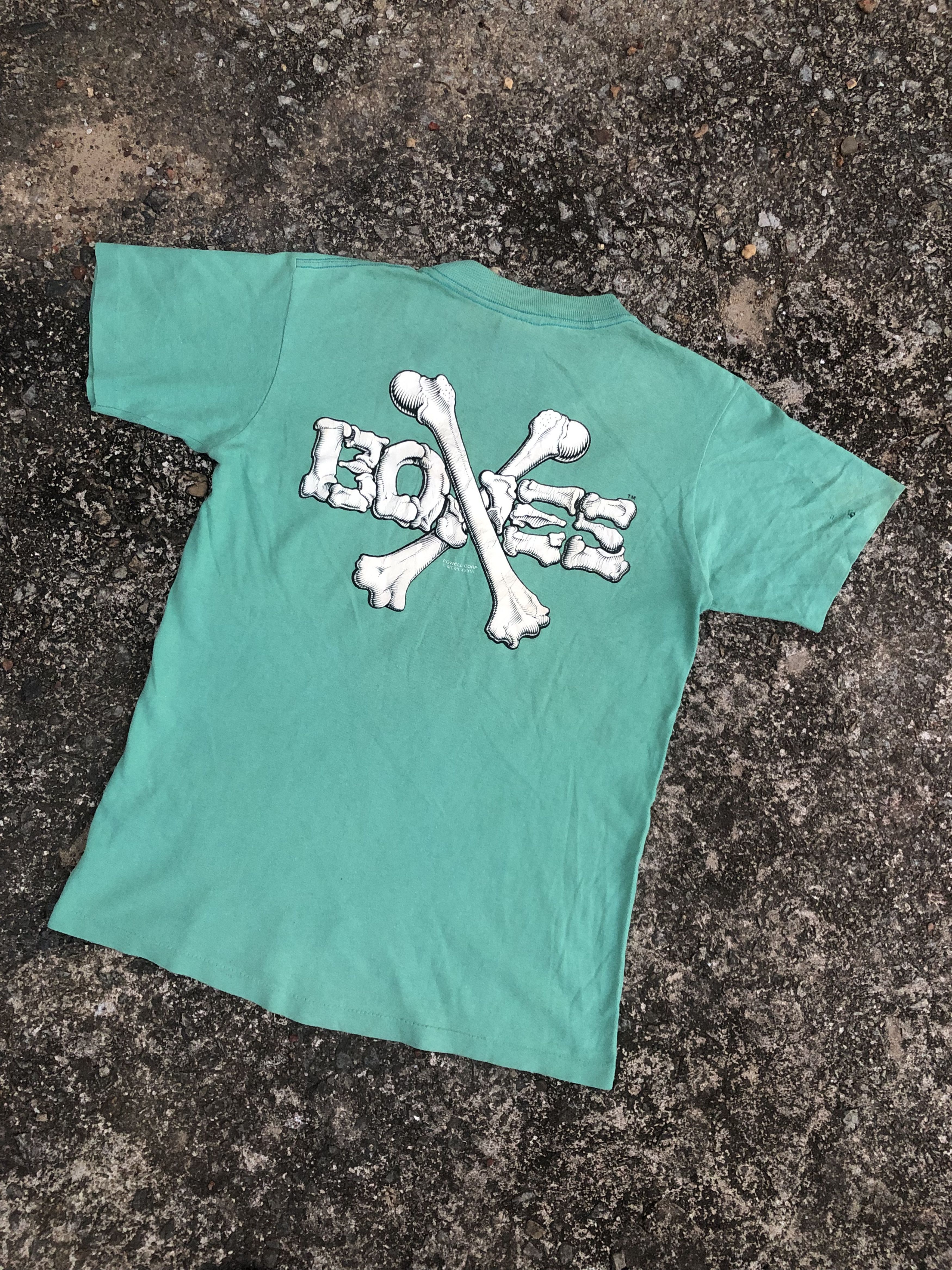 Powell Peralta 🔥Vintage 90s POWELL PERALTA BONES Ripped Distressed T-Shirt Size US S / EU 44-46 / 1 - 1 Thumbnail