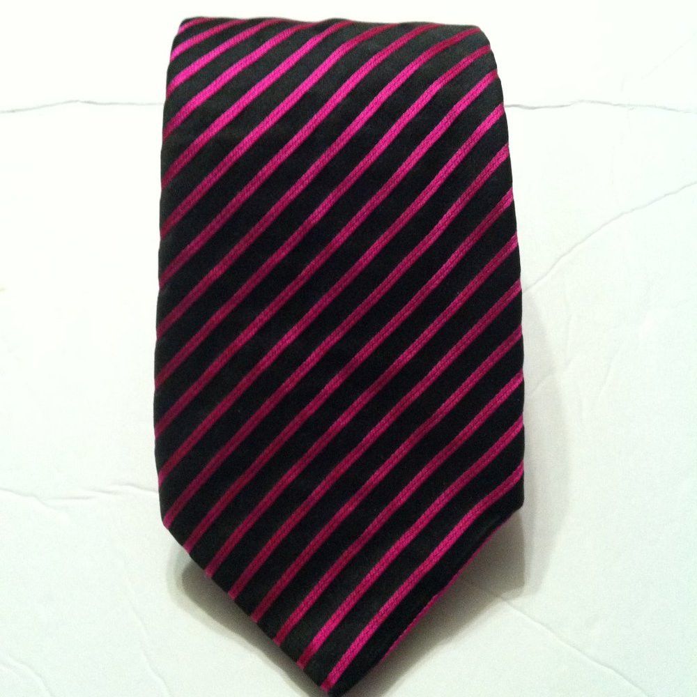Thomas Pink THOMAS PINK MEN'S NEW BLACK TIE 3 3/4" X 57 3/4" Size ONE SIZE - 3 Thumbnail