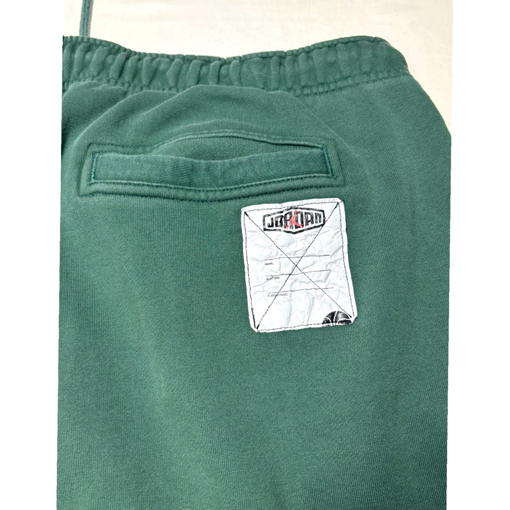 Jordan Brand Jordan Jumpman Sweatpants Pants Men 2XL Green Fleece Elastic Waist Drawstring Moisture Wicking Athletic Training Size US 39 - 3 Thumbnail