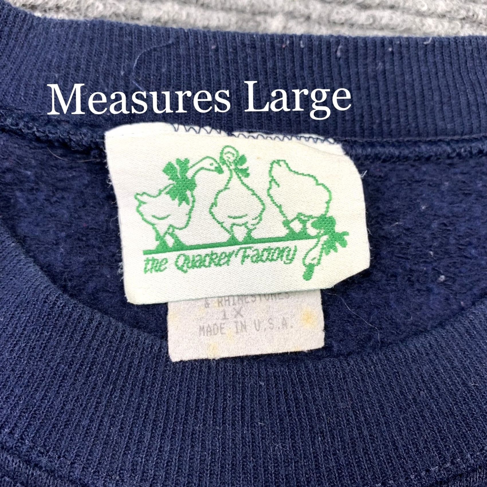 Quacker Factory VINTAGE The Quacker Factory Sweatshirt Crewneck Blue Angels Embroidered Christmas 90s Ladies L Warm Everyday Mens Womens Girls Size L / US 10 / IT 46 - 2 Thumbnail
