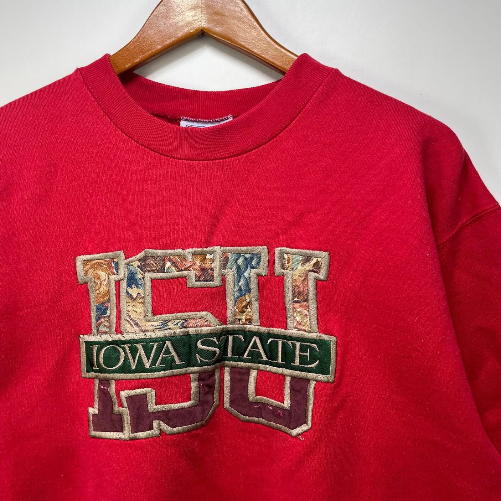 Designer Vintage 90s Iowa State University Cyclones Sweatshirt Large Size ONE SIZE - 2 Thumbnail