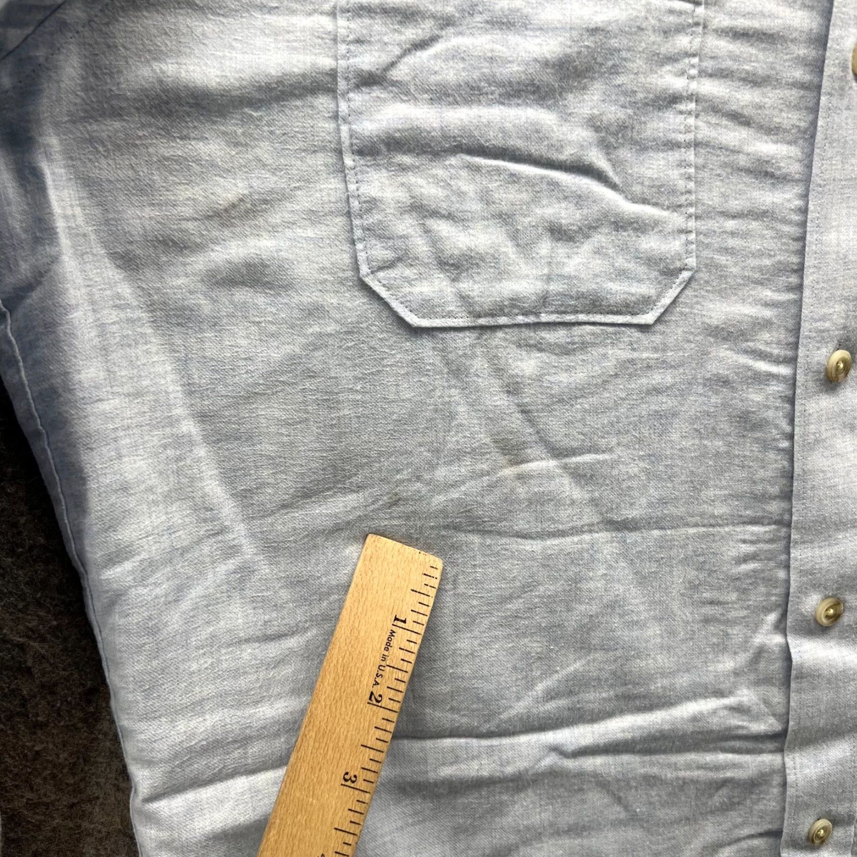 TravisMathew Travis Mathew Shirt Mens Medium Blue Button-Down Patch Callaway Cotton Stretch Size US M / EU 48-50 / 2 - 3 Thumbnail