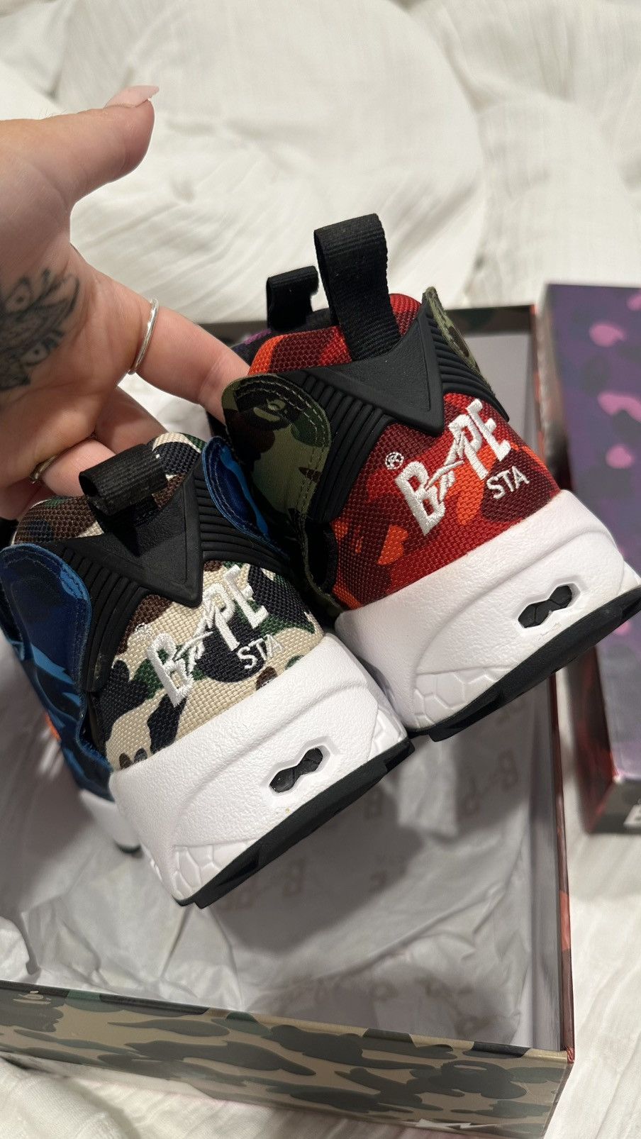 Reebok Bape x Reebok Instapump Fury Size US 8 / EU 41 - 3 Thumbnail