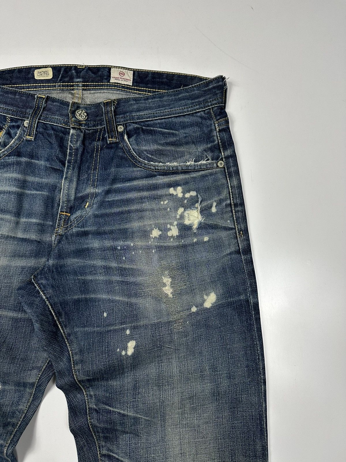 AG Adriano Goldschmied Adriano Goldschmied Safari Limited Tambourined Denim Jeans Size US 30 / EU 46 - 6 Thumbnail