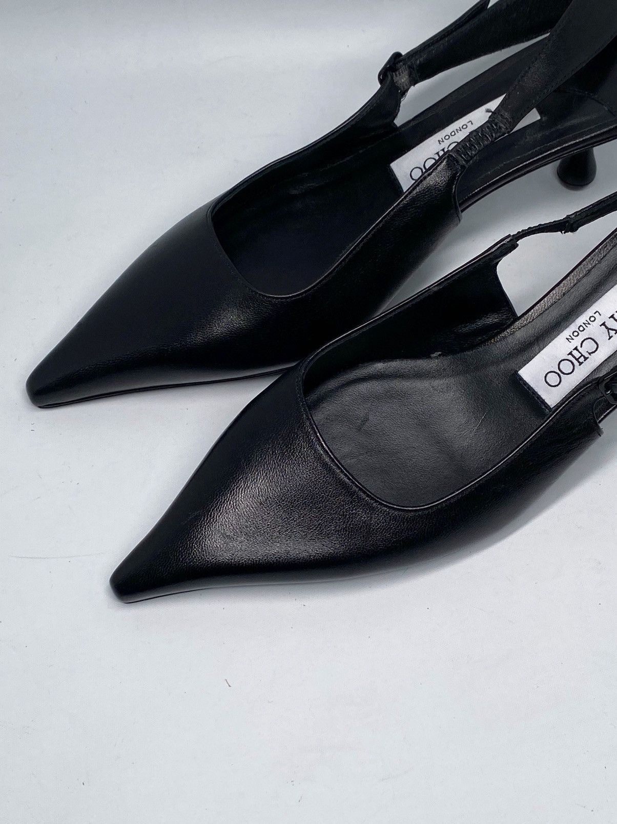 Jimmy Choo Jimmy Choo Amel 50MM Leather Slingback Pumps size 36 Size US 6 / IT 36 - 8 Thumbnail
