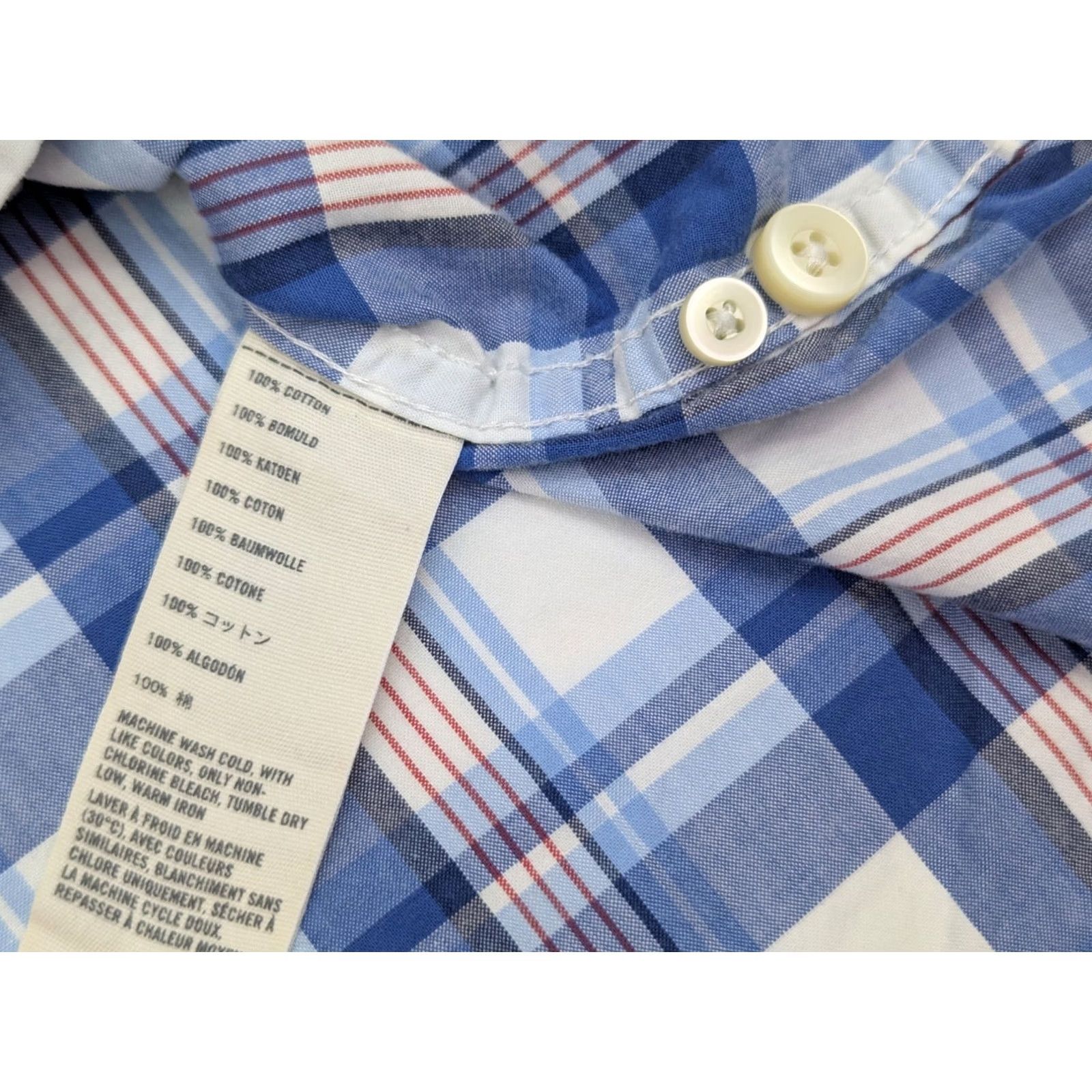 Abercrombie & Fitch Abercrombie & Fitch Shirt Men L Blue Red Plaid Muscle Y2K Long Sleeve Button-Up Vintage Size US L / EU 52-54 / 3 - 5 Thumbnail