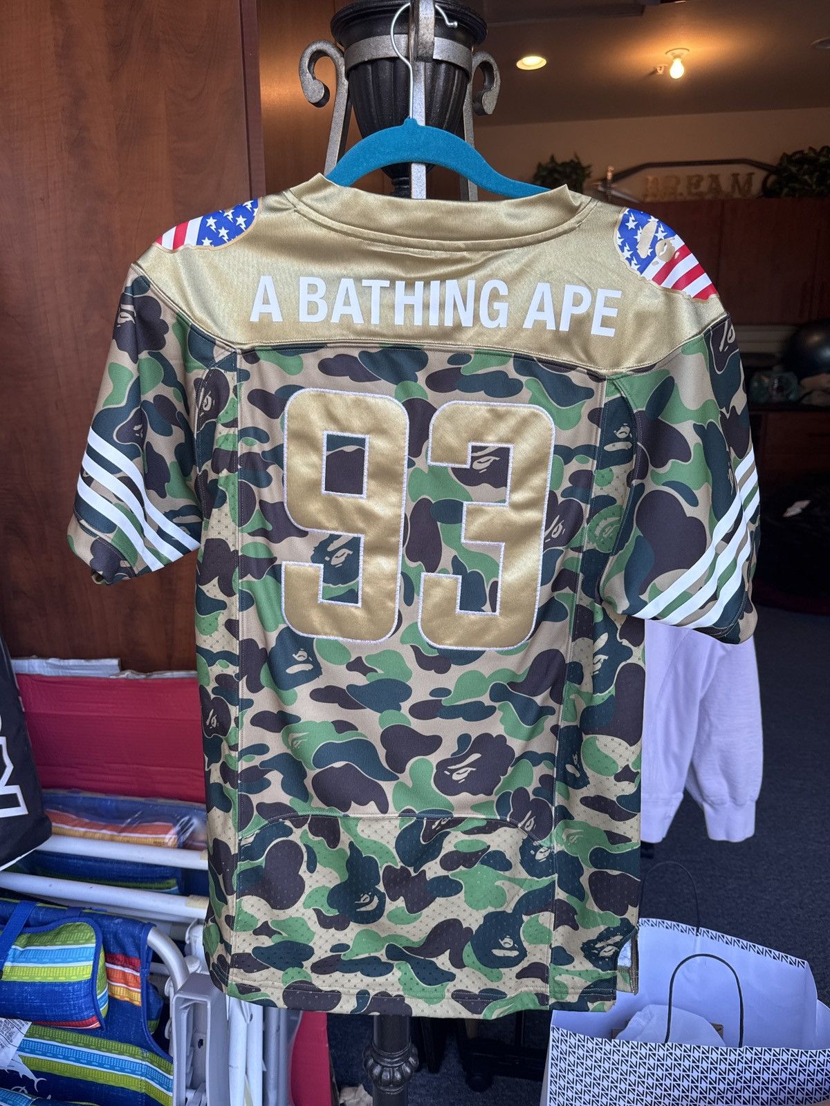Adidas × Bape Bape X Adidas #93 Jersey With StockX Tag Size US S / EU 44-46 / 1 - 2 Thumbnail