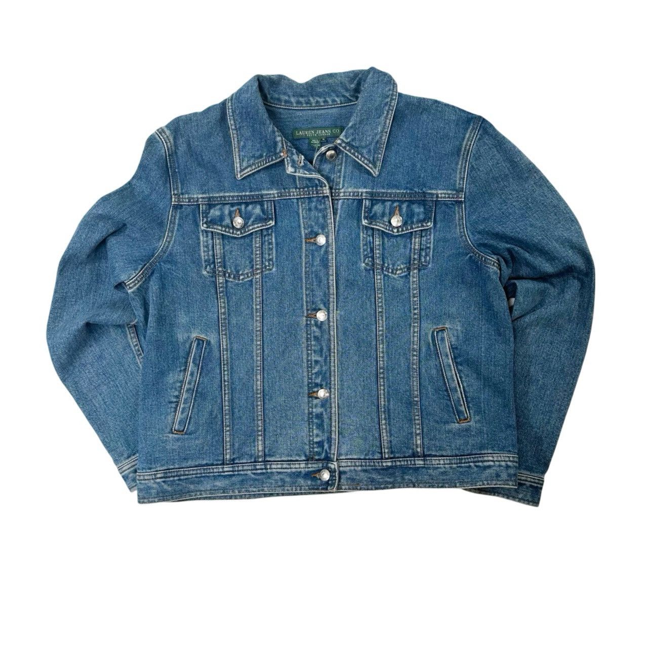 Vintage Vintage Polo Ralph Lauren Denim Button Up Jacket Size US XL / EU 56 / 4 - 1 Thumbnail