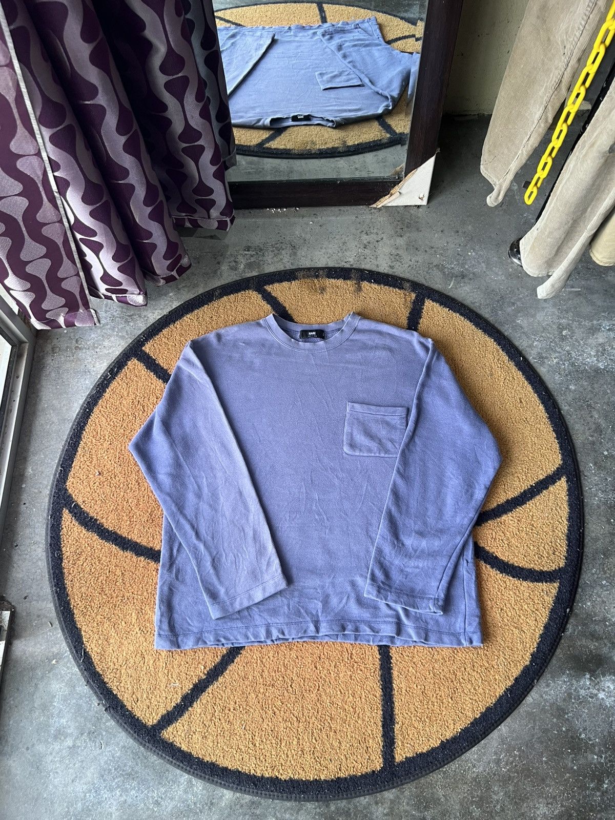HARE 🔥Rare Sun Faded Hare Single Pocket Crewneck Sweatshirt Size US M / EU 48-50 / 2 - 1 Thumbnail