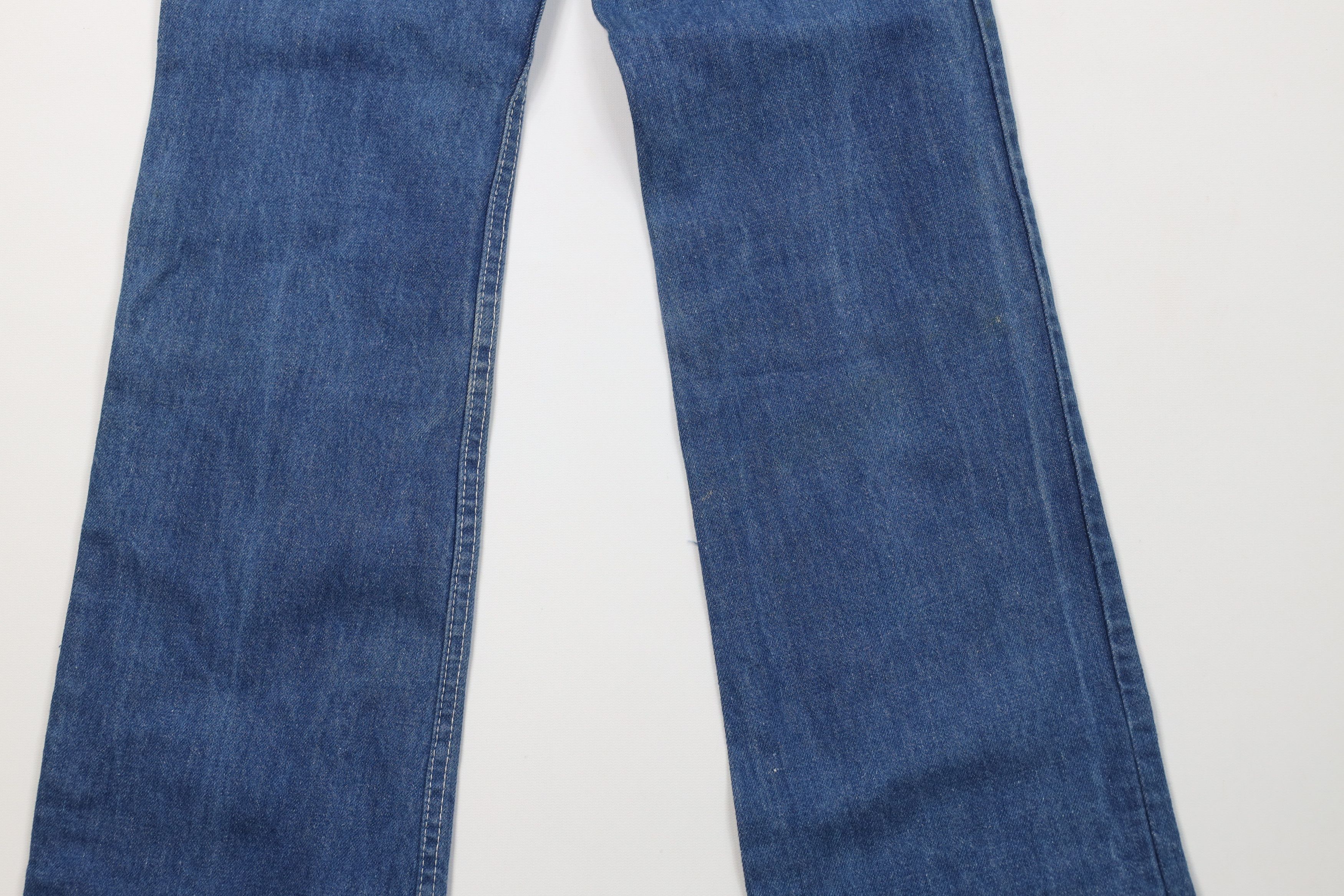 Vintage Vintage 70s Streetwear Flared Wide Leg Denim Jeans Blue Size 26" / US 2 / IT 38 - 14 Thumbnail